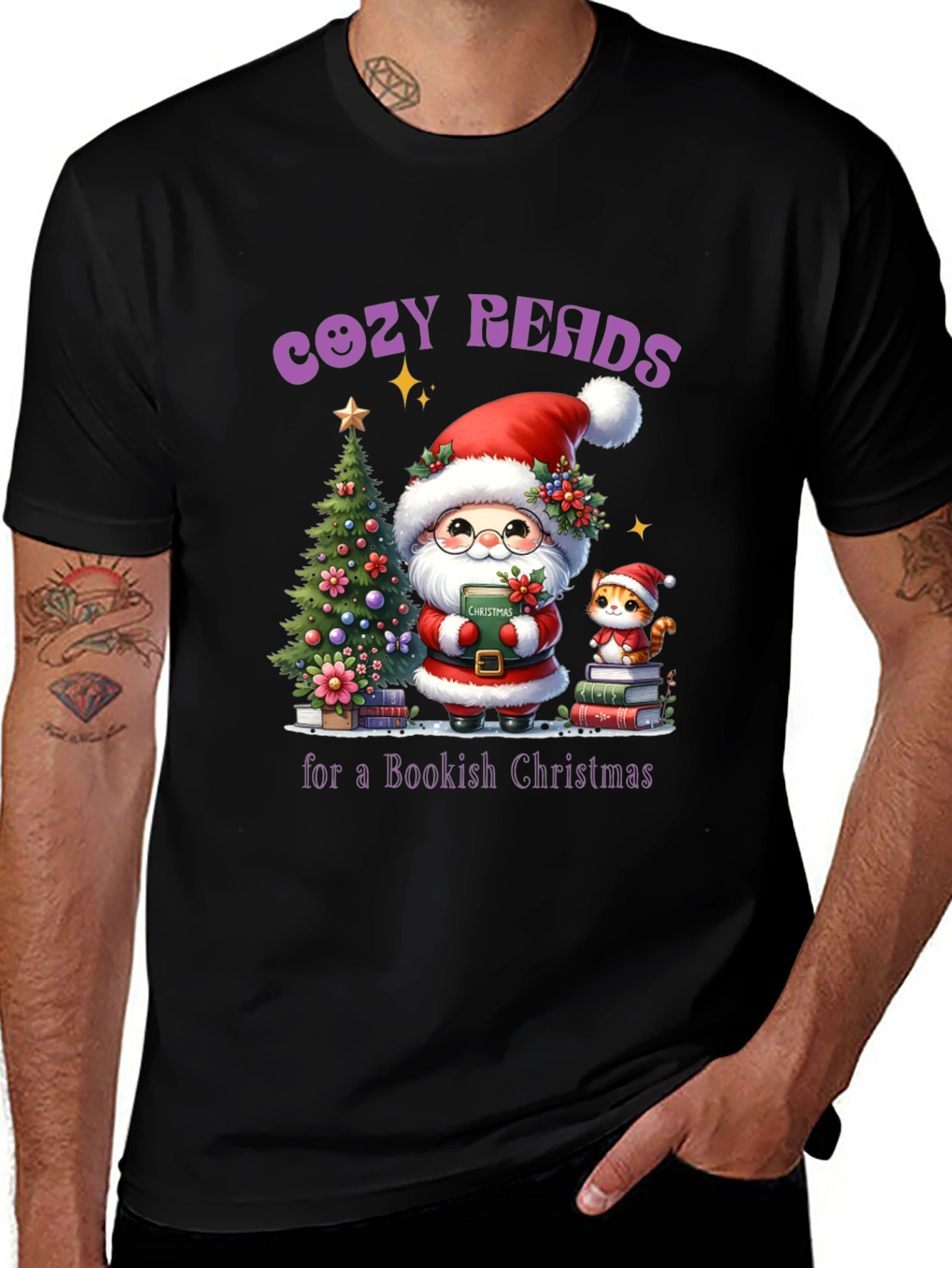 Cozy Reads Christmas T-Shirt