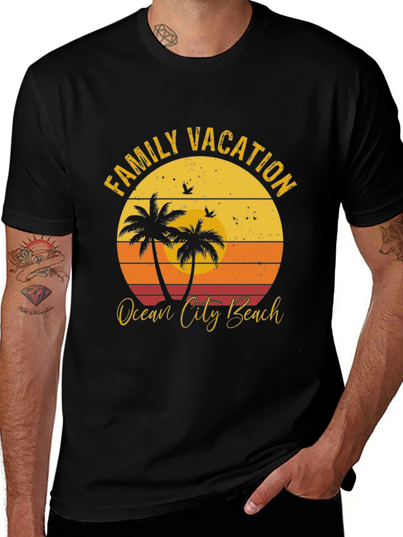 Variant 23 of Family Vacation Ocean City Beach T-Shirt