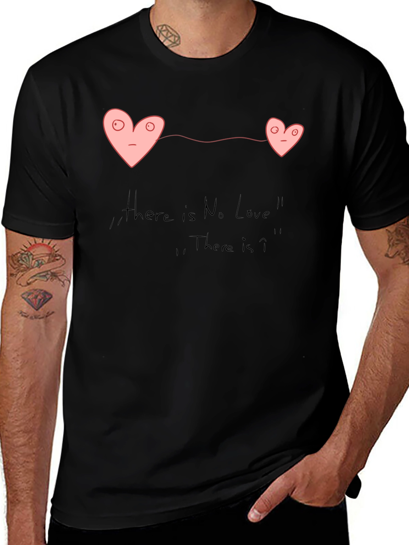 Variant 18 of No Love Connection Black T-Shirt