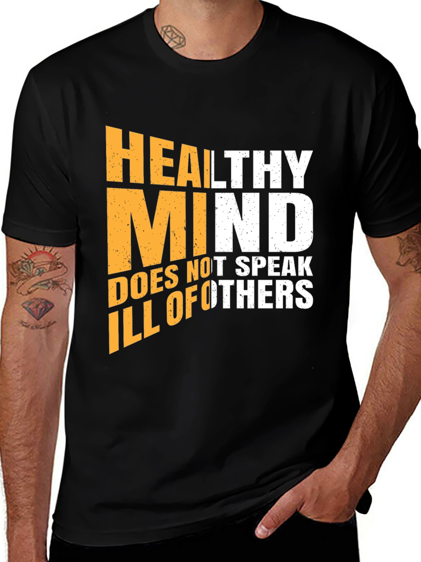 Variant 3 of Healthy Mind Graphic Tee - Positive Vibes Only