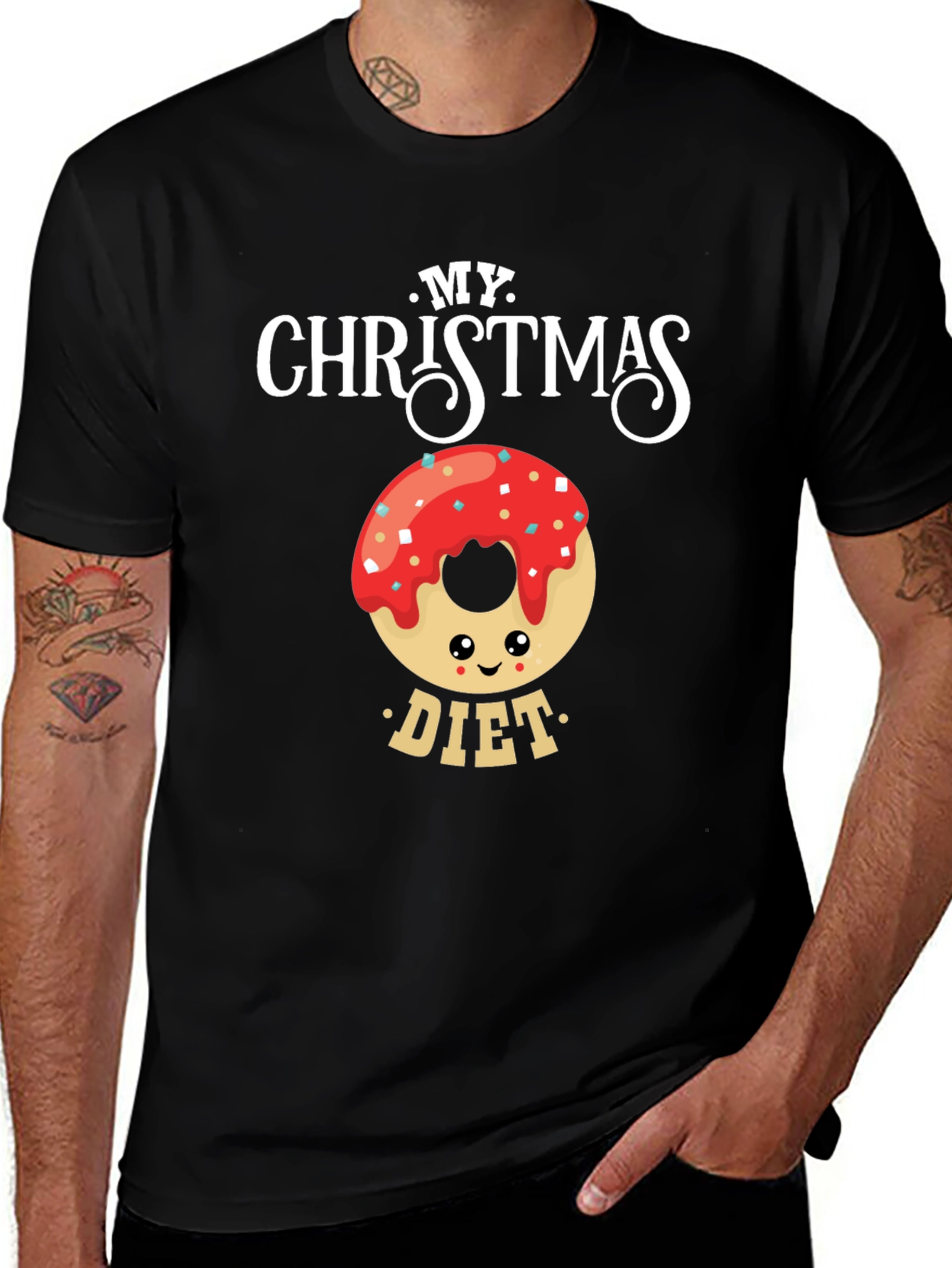 Variant 24 of My Christmas Diet Donut Graphic Tee