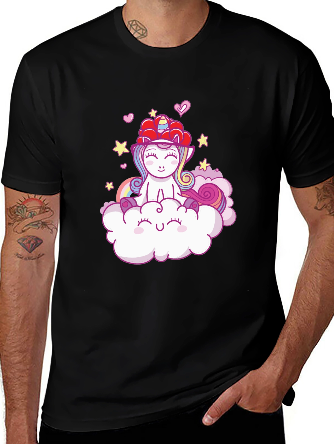 Variant 26 of Unicorn on Cloud Graphic Tee - Cute & Comfy