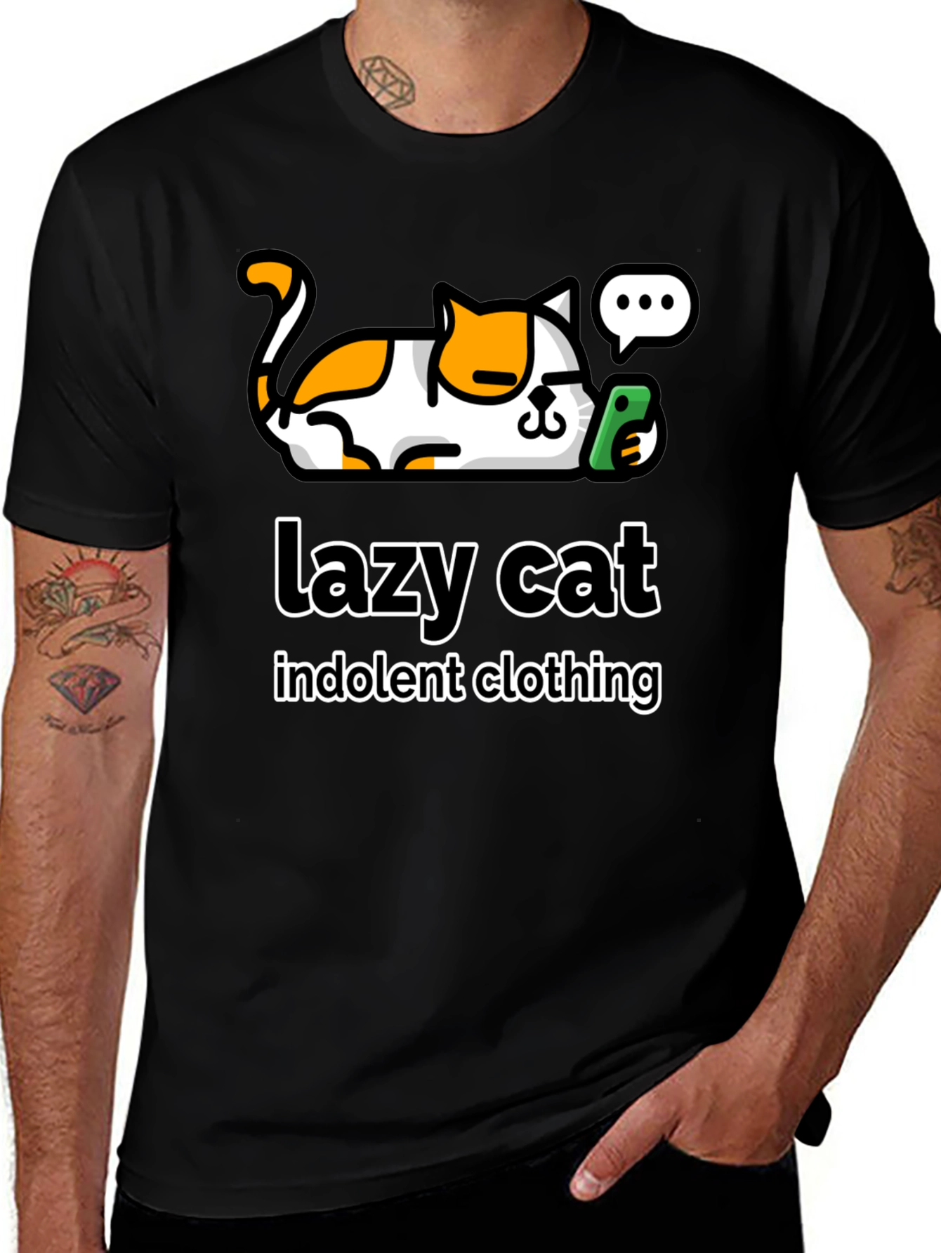 Variant 26 of Lazy Cat T-Shirt - Indolent Clothing