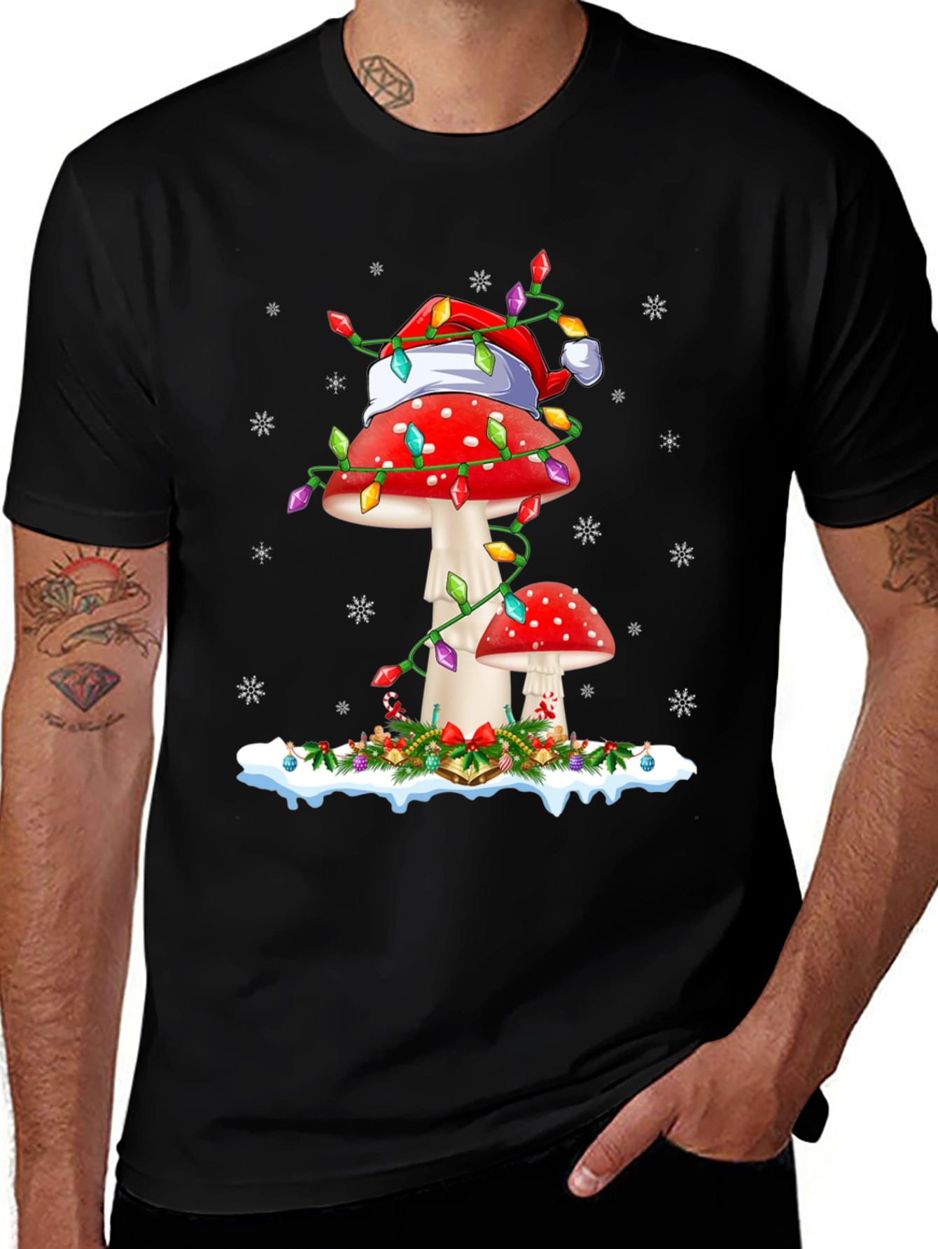 Christmas Mushroom Shirt - Holiday Season Apparel
