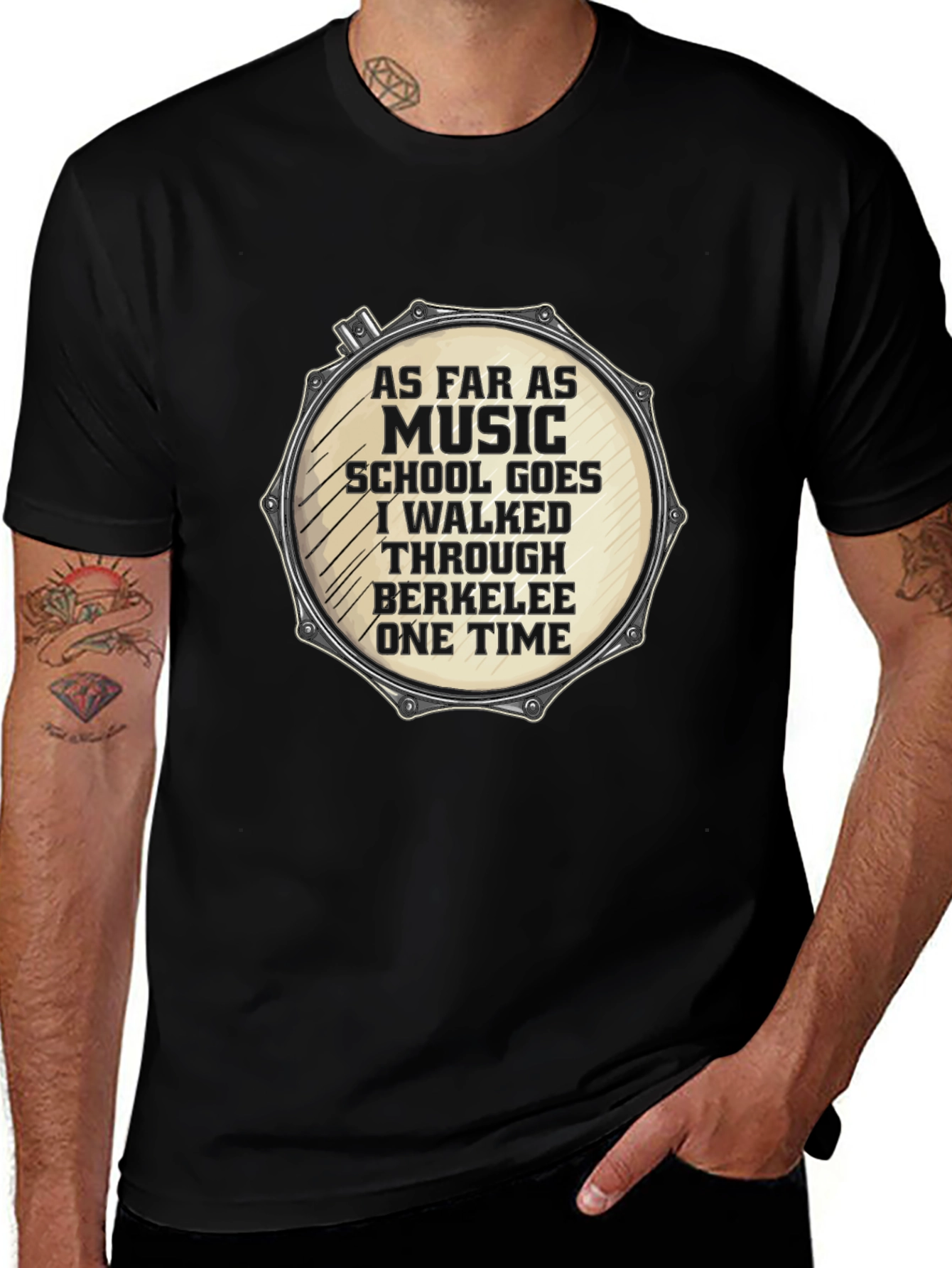 Variant 10 of Funny Music School T-Shirt Drummer Gift