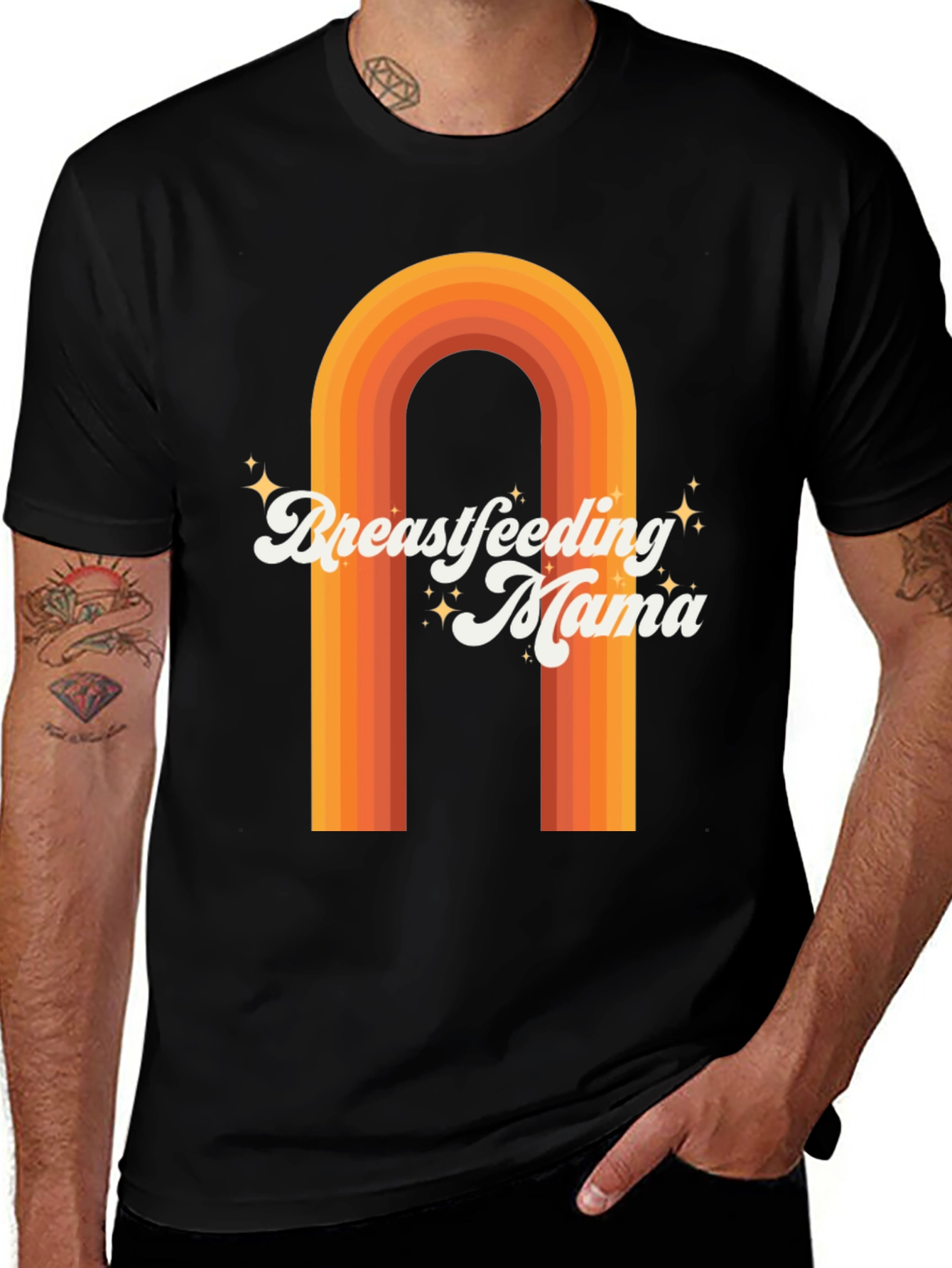Variant 22 of Retro Breastfeeding Mama Graphic Tee - Comfort Fit