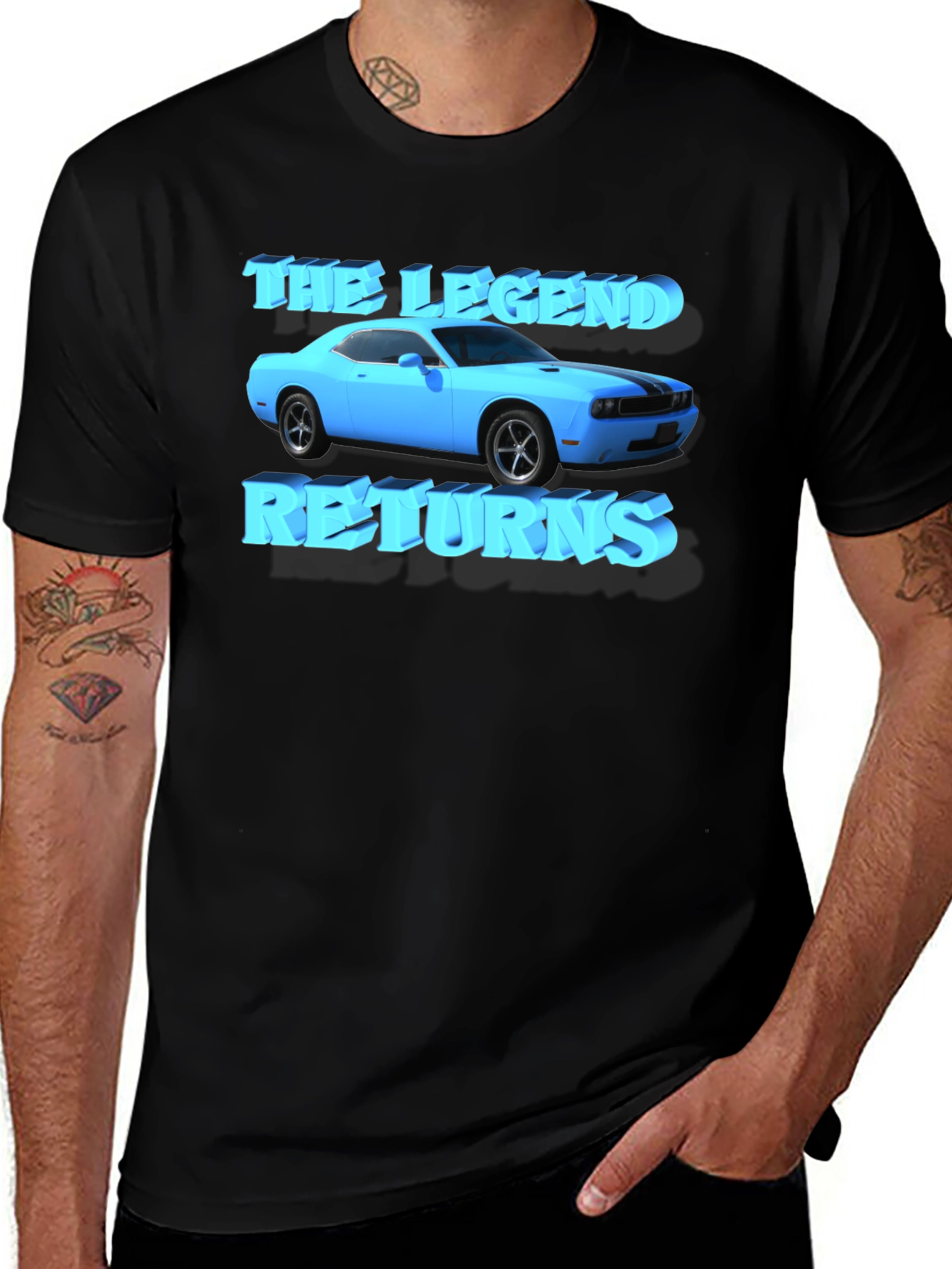 Variant 25 of The Legend Returns Car Graphic T-Shirt
