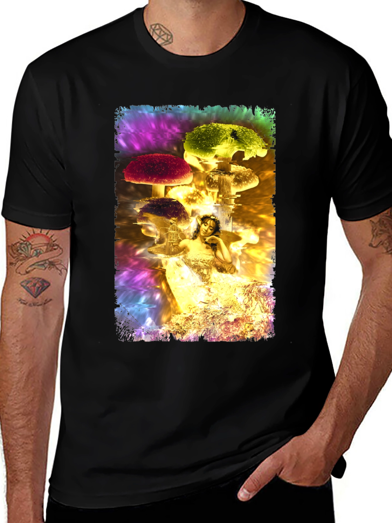 Variant 21 of Fantasy Mushroom Fairy Graphic T-Shirt