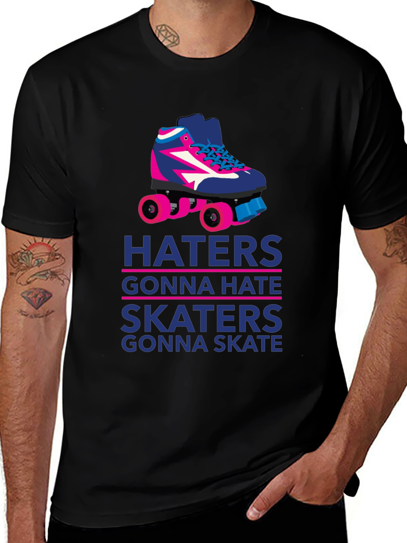 Variant 30 of Haters Gonna Hate Skaters Gonna Skate Graphic Tee