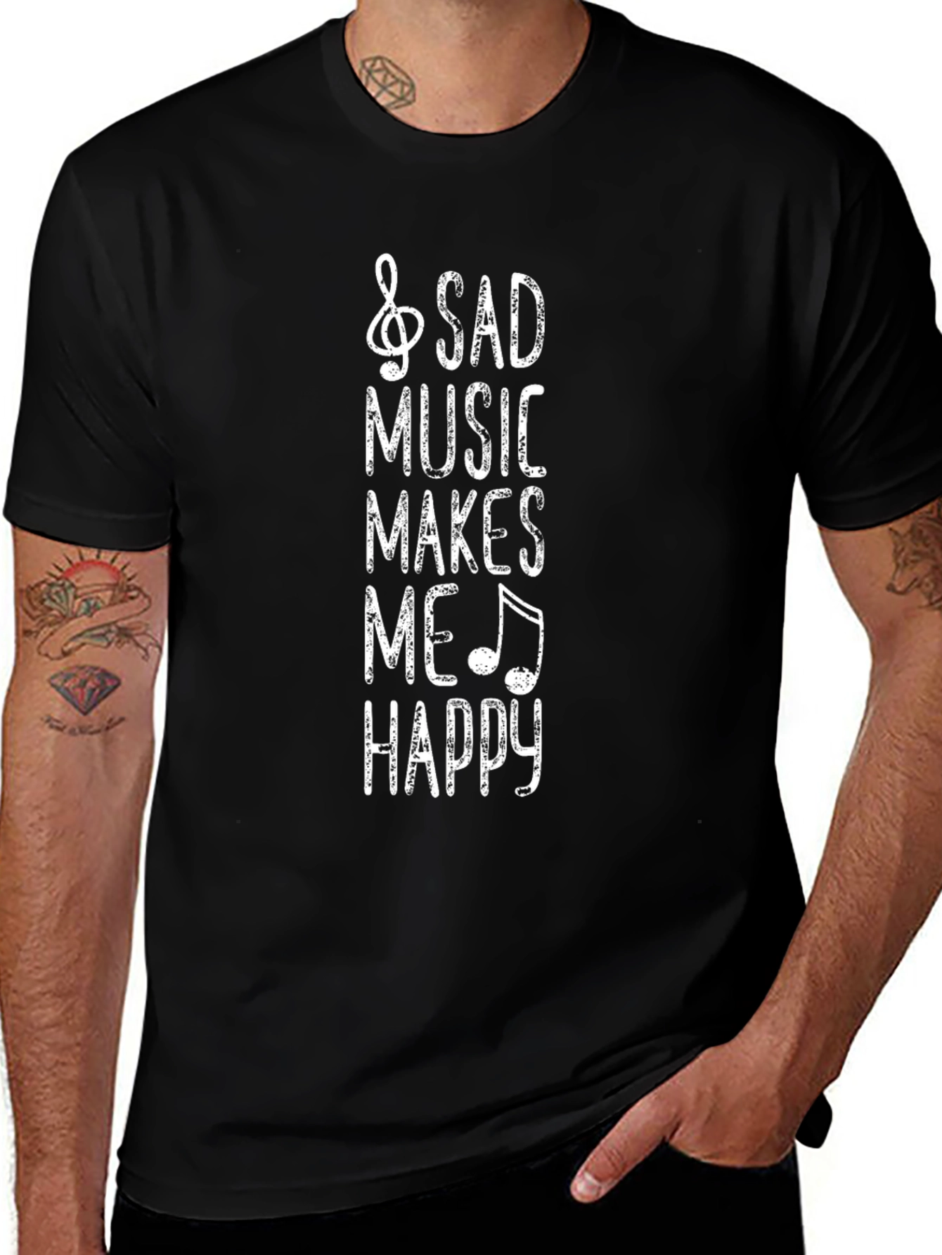 Variant 11 of Sad Music Makes Me Happy - Graphic Tee