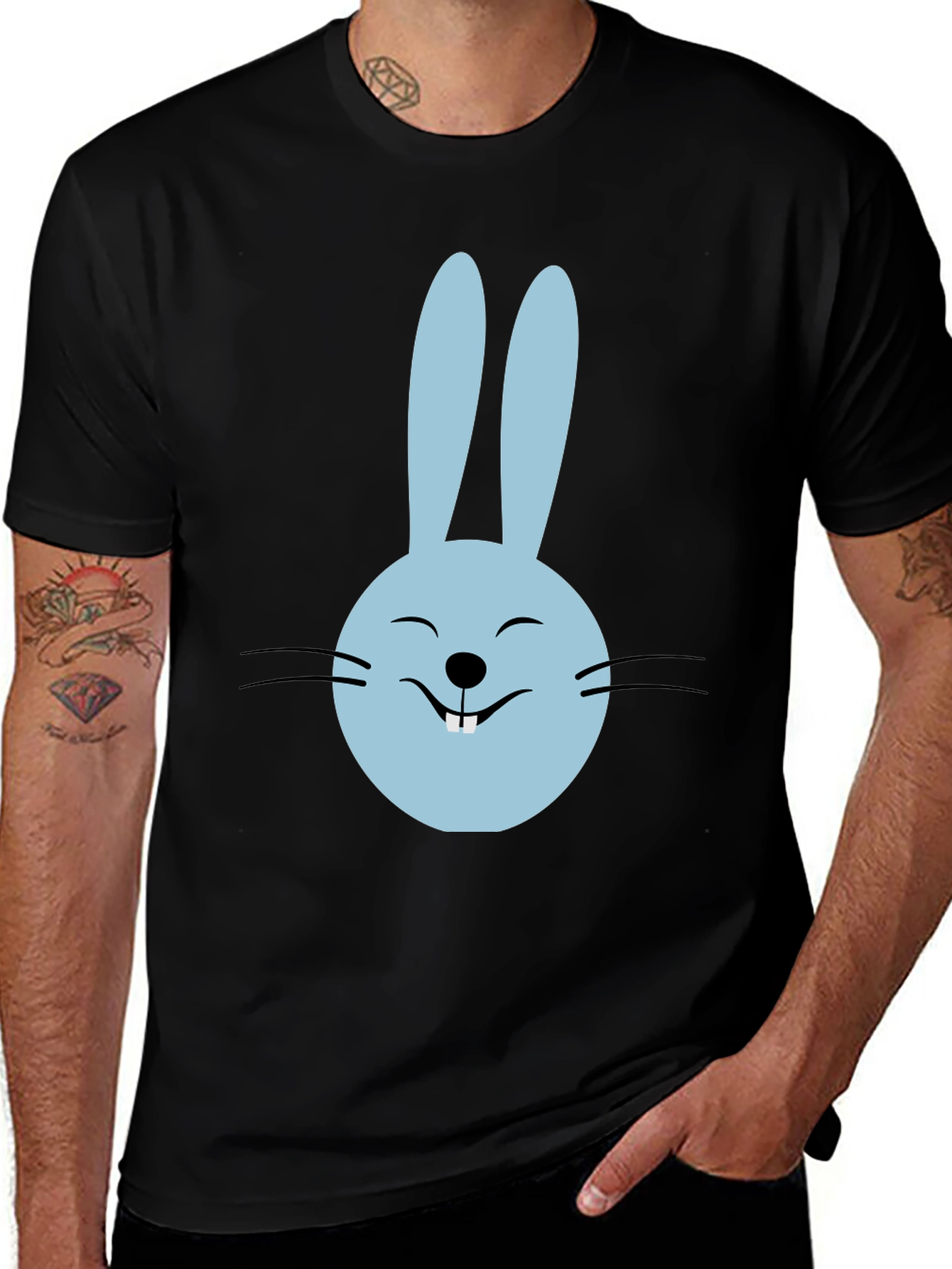 Variant 17 of Bunny Face Graphic Tee - Cute & Casual