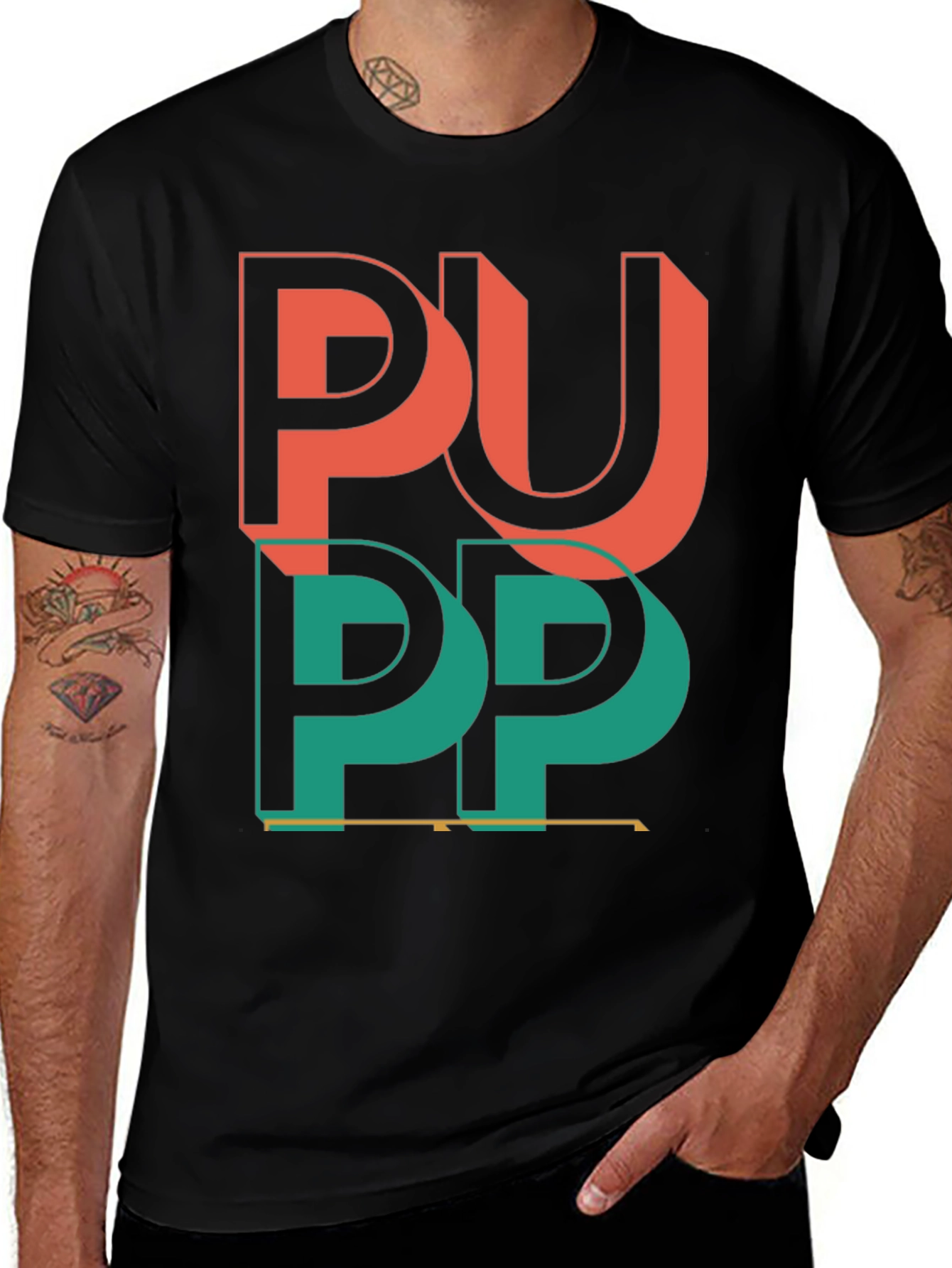 Variant 24 of PUPP T-Shirt: Cool Graphic Print Tee