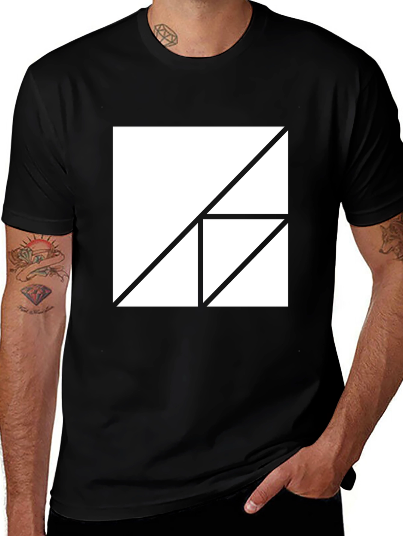 Variant 29 of Geometric Design T-Shirt - Modern Minimalist Tee