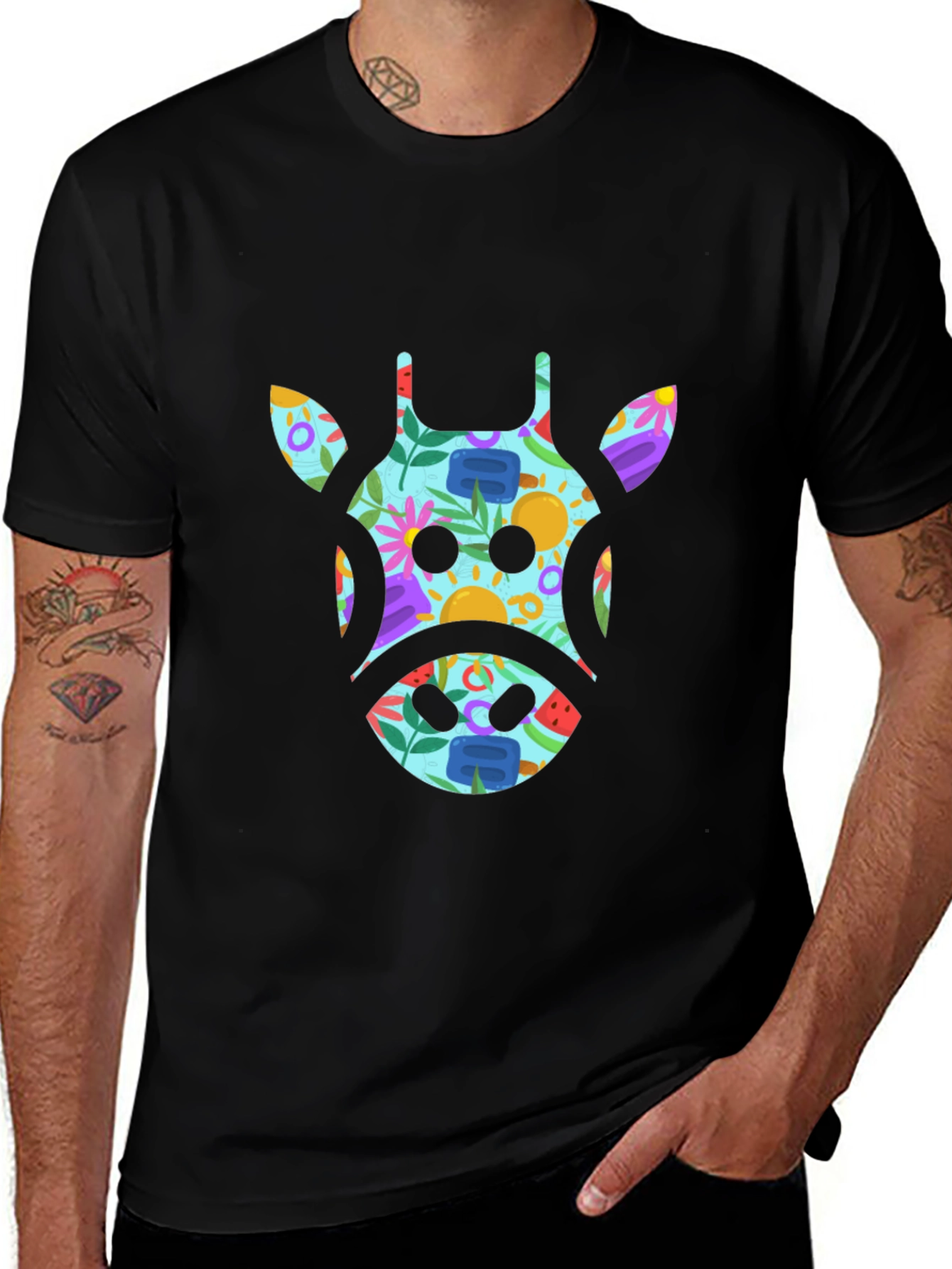 Variant 8 of Cow Print Men's T-Shirt