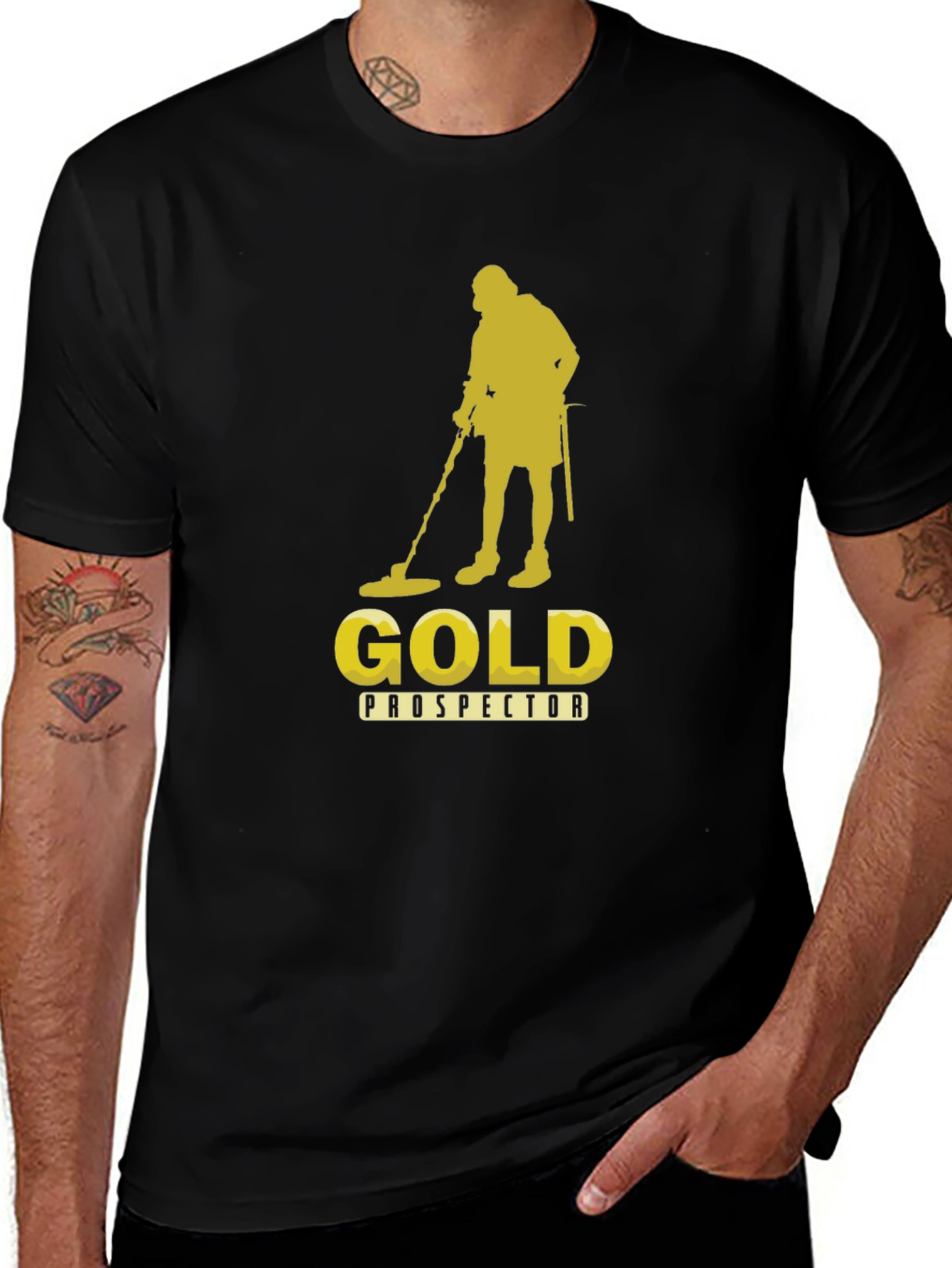 Variant 8 of Gold Prospector T-Shirt - Black, Metal Detecting