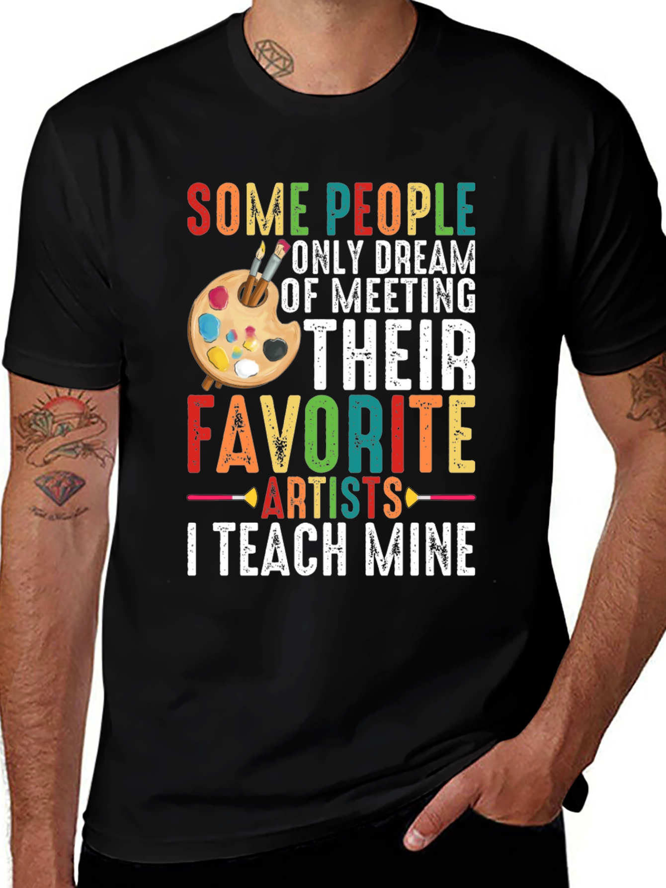 Variant 7 of Artist Teacher T-Shirt - Teach Mine!