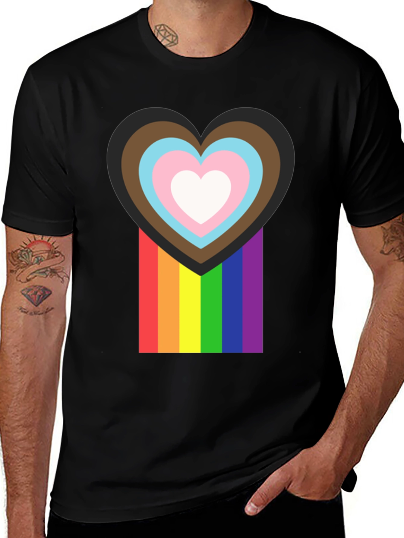 Variant 15 of Pride Love Heart T-Shirt