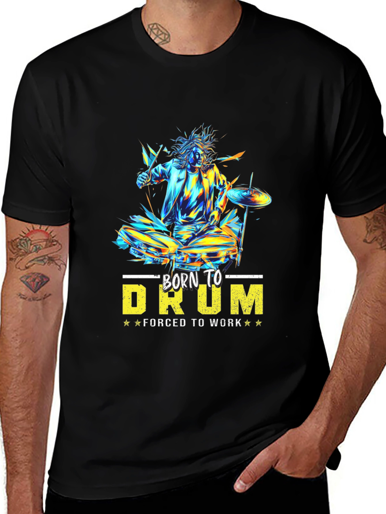 Variant 28 of Born to Drum T-Shirt