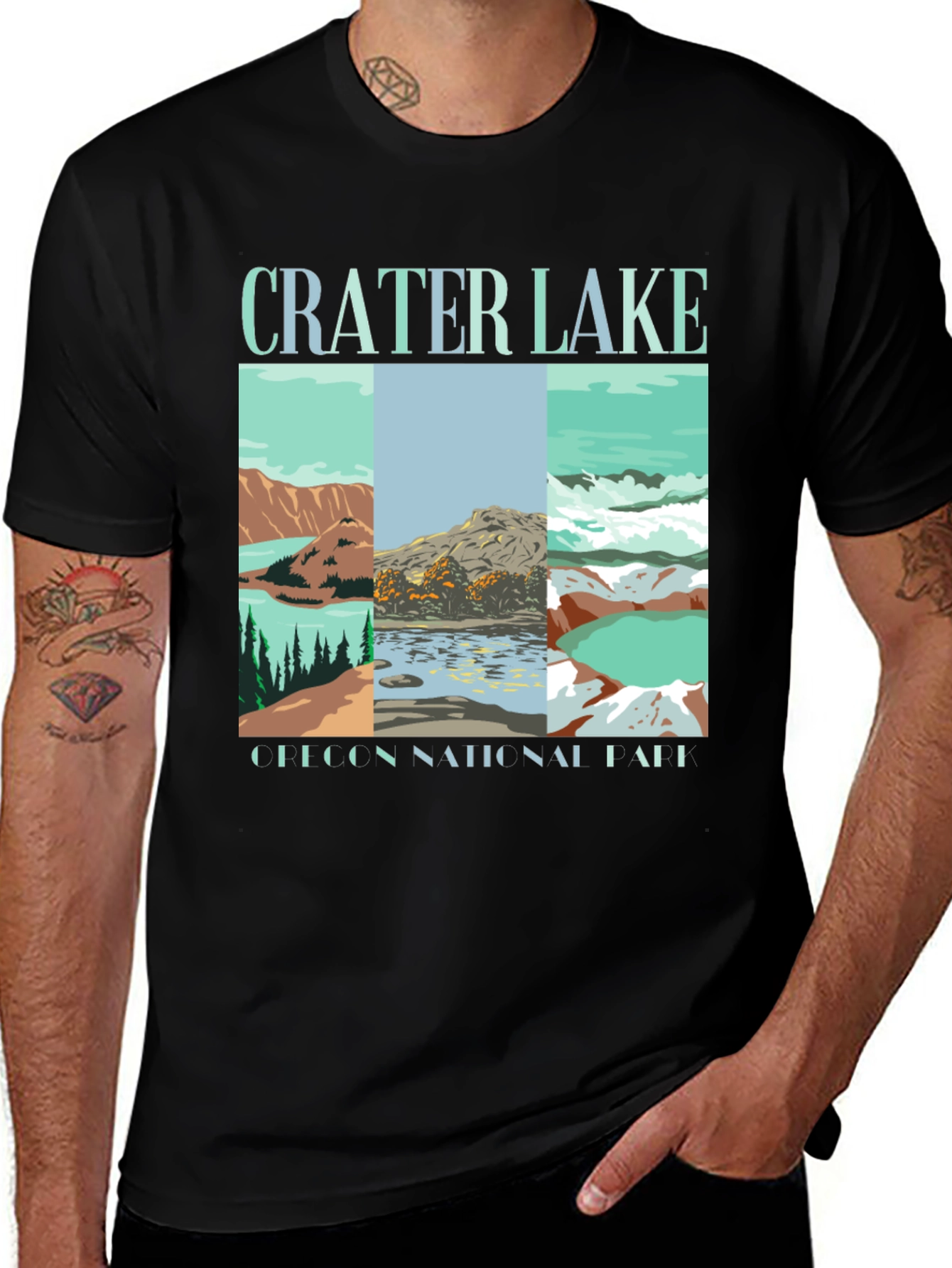 Variant 11 of Crater Lake National Park Graphic T-Shirt