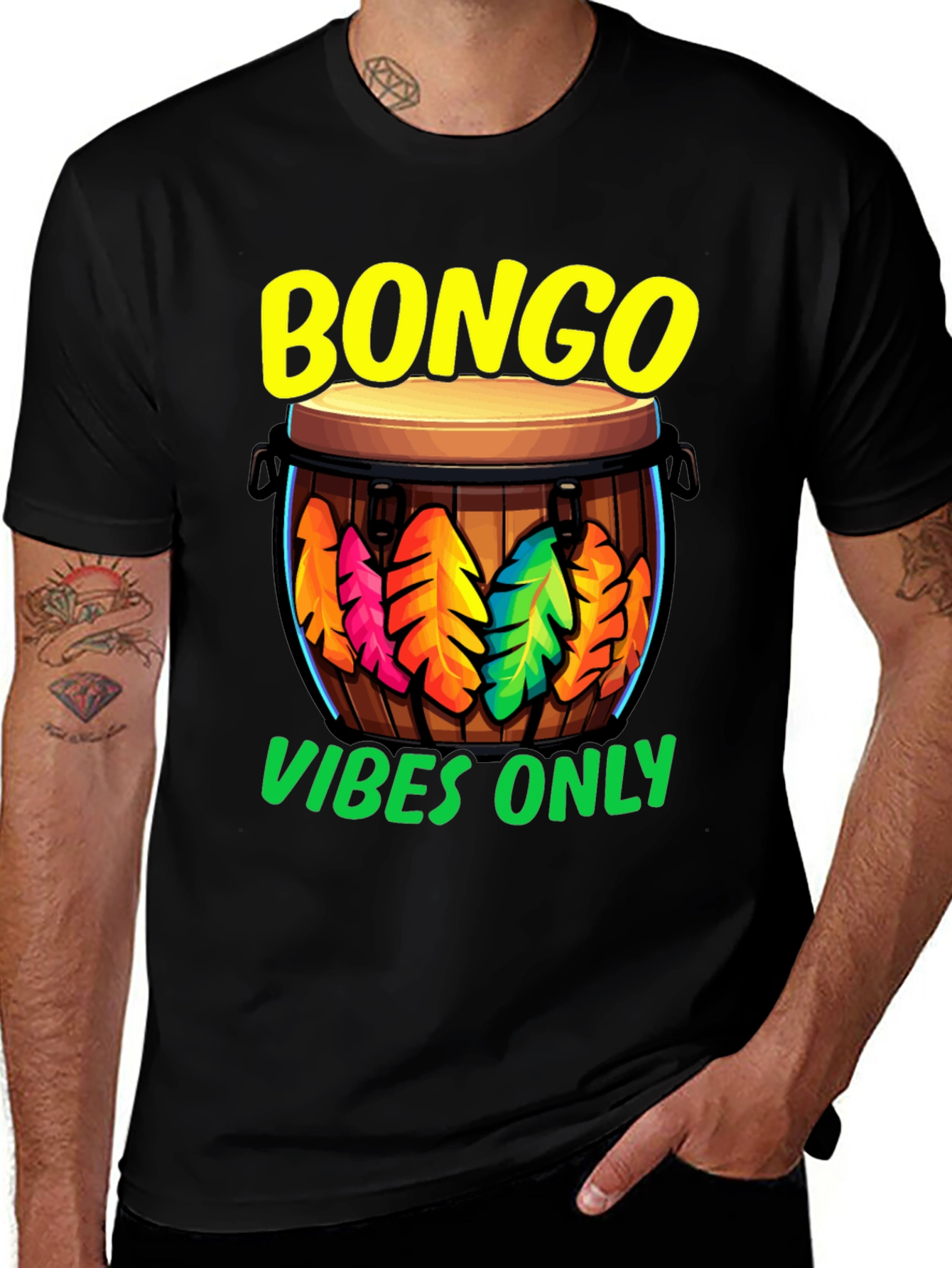 Variant 22 of Bongo Vibes Graphic Tee