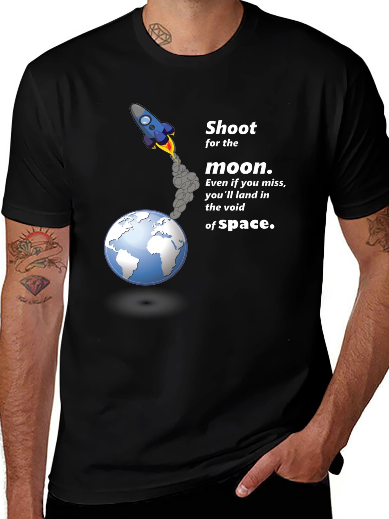 Variant 17 of Shoot for the Moon Graphic T-Shirt