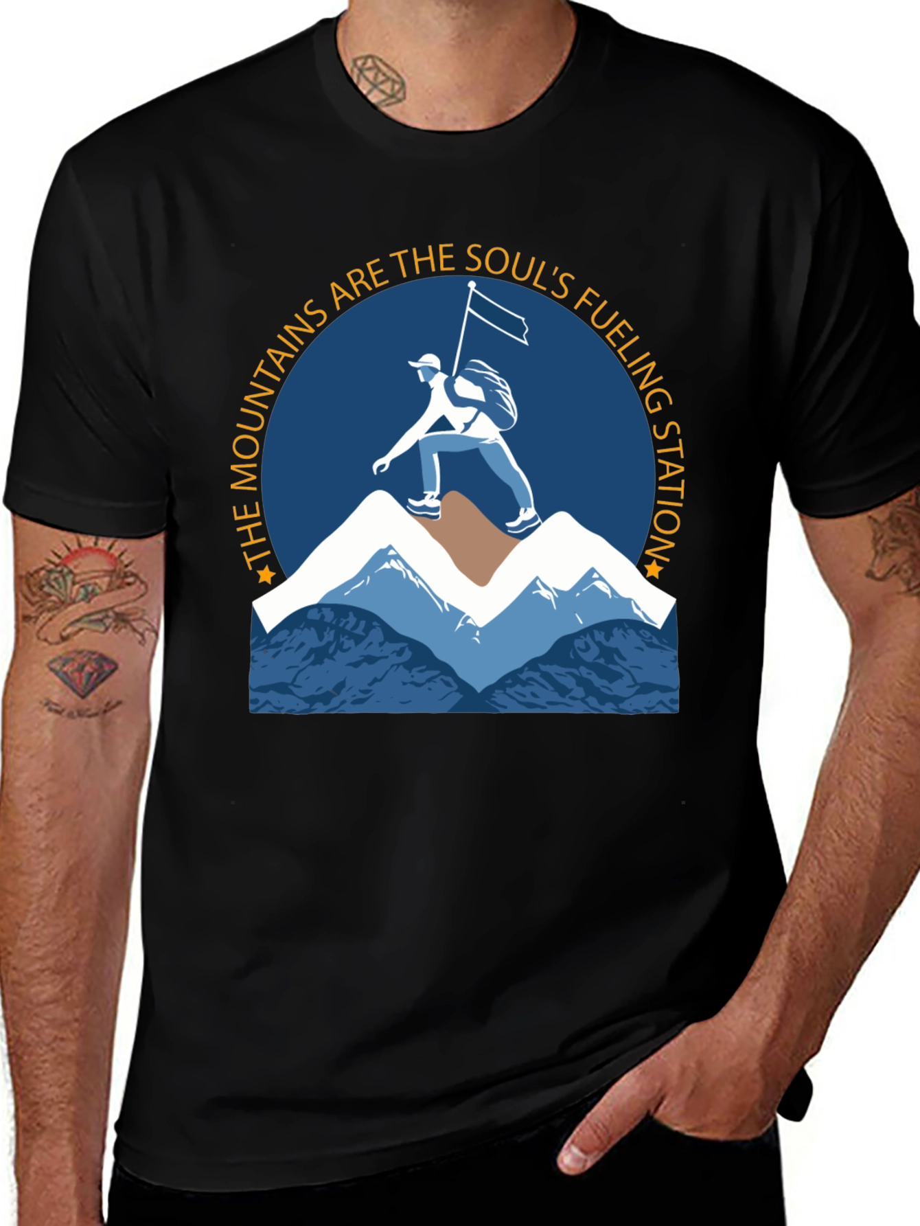 Variant 5 of Mountain Soul Fueling Station Graphic Tee