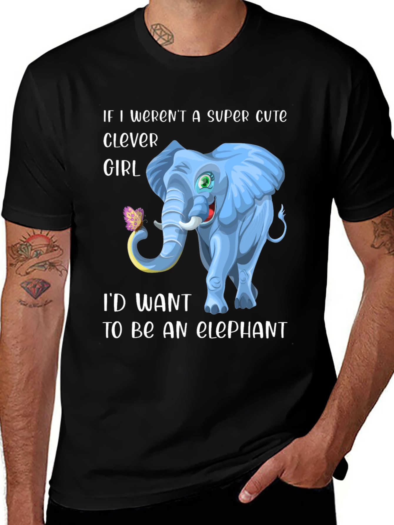 Variant 26 of Cute Elephant Girl T-Shirt