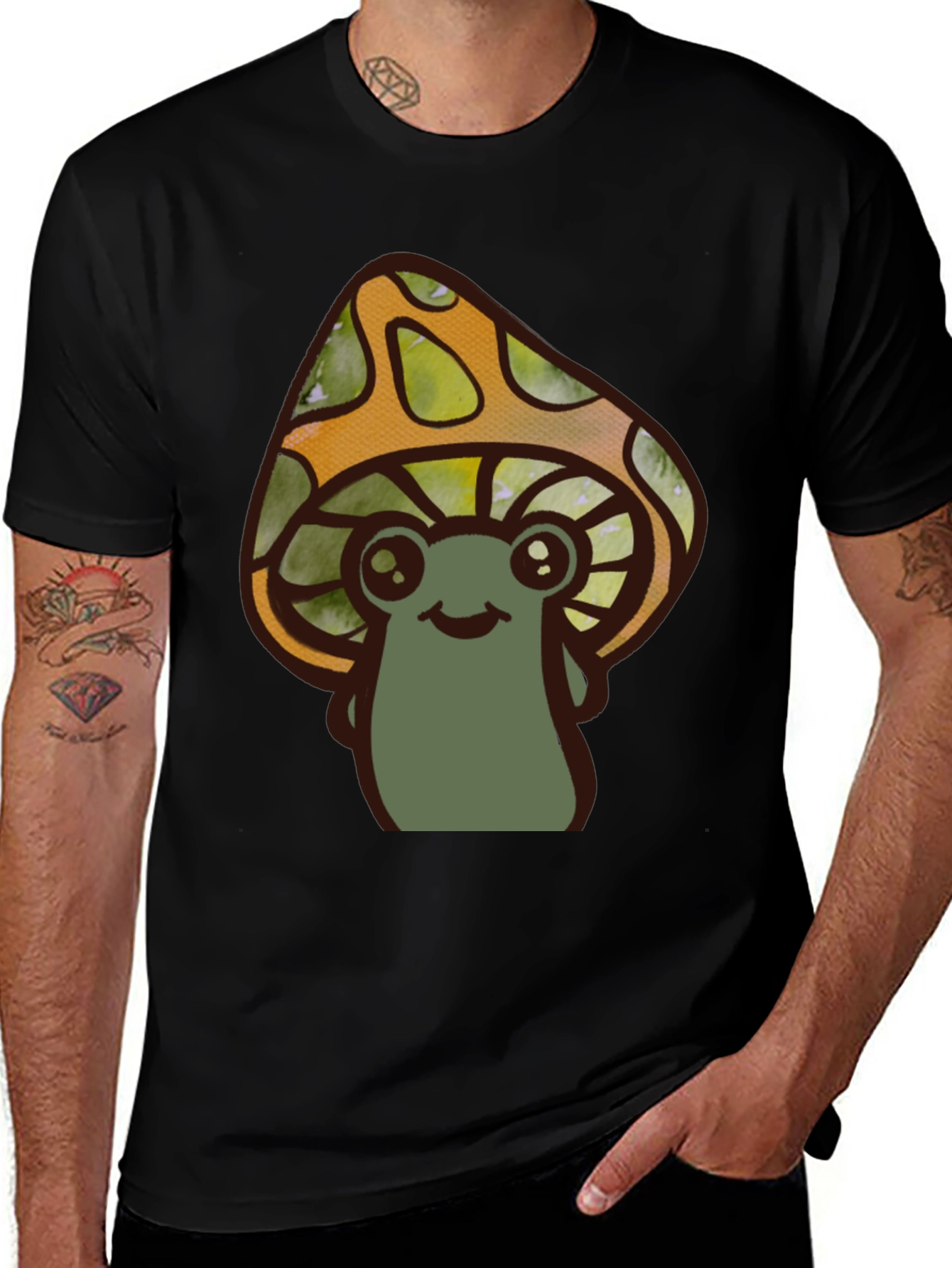 Variant 22 of Cute Mushroom Character Graphic T-Shirt