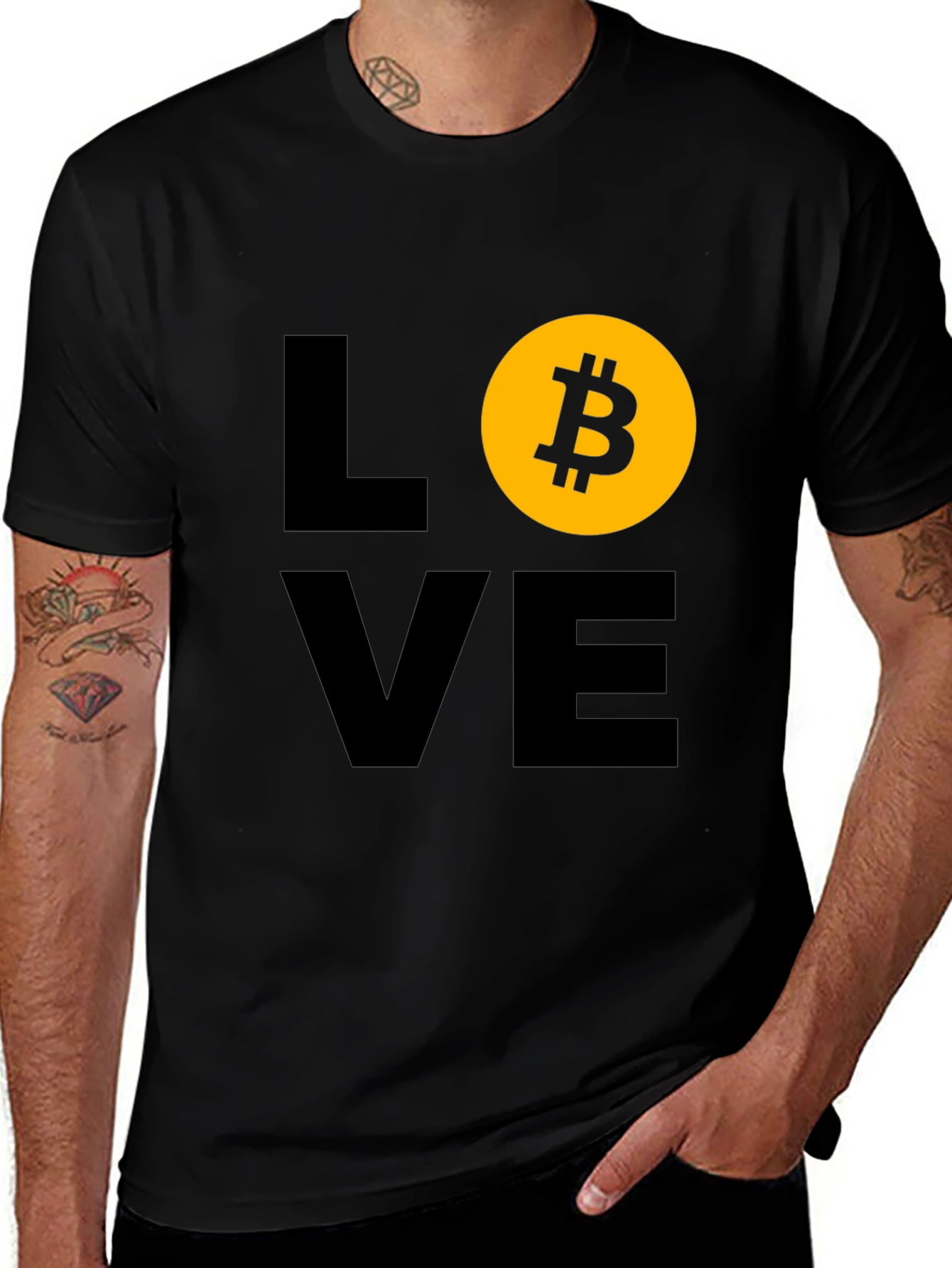 Variant 23 of Bitcoin LOVE Graphic T-Shirt - Crypto Enthusiast Apparel