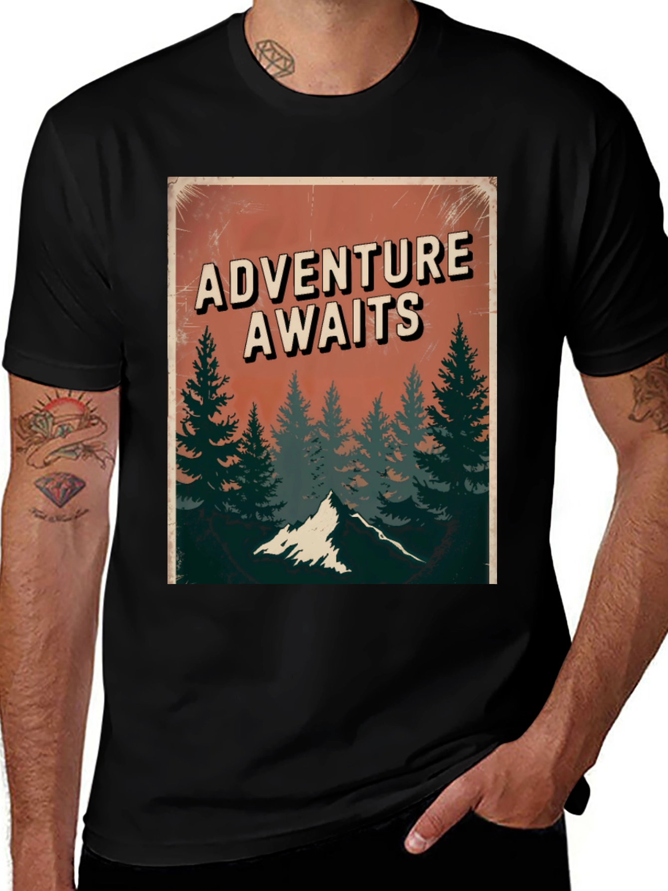 Variant 7 of Adventure Awaits Graphic Tee