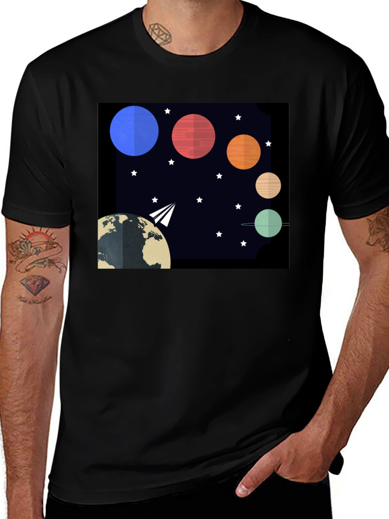 Variant 21 of Planetary T-Shirt - Space Design