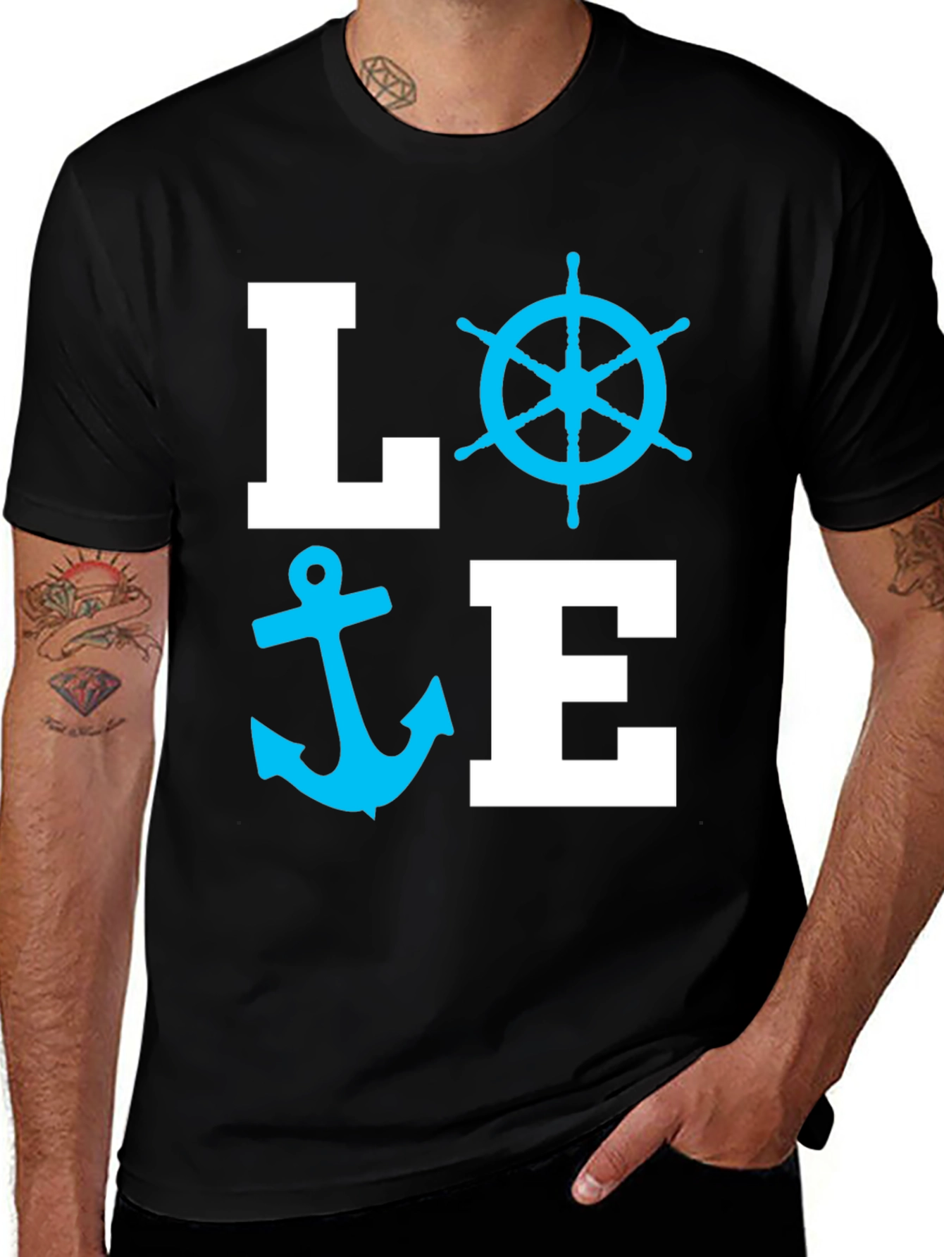 Variant 10 of Nautical Love Graphic T-Shirt