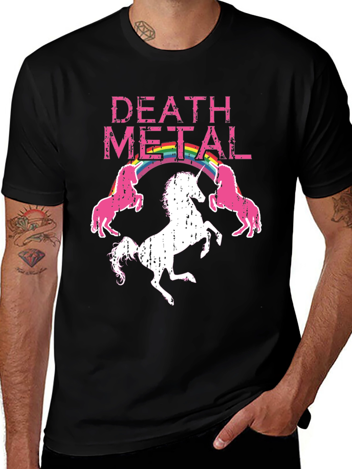 Variant 16 of Death Metal Unicorn T-Shirt