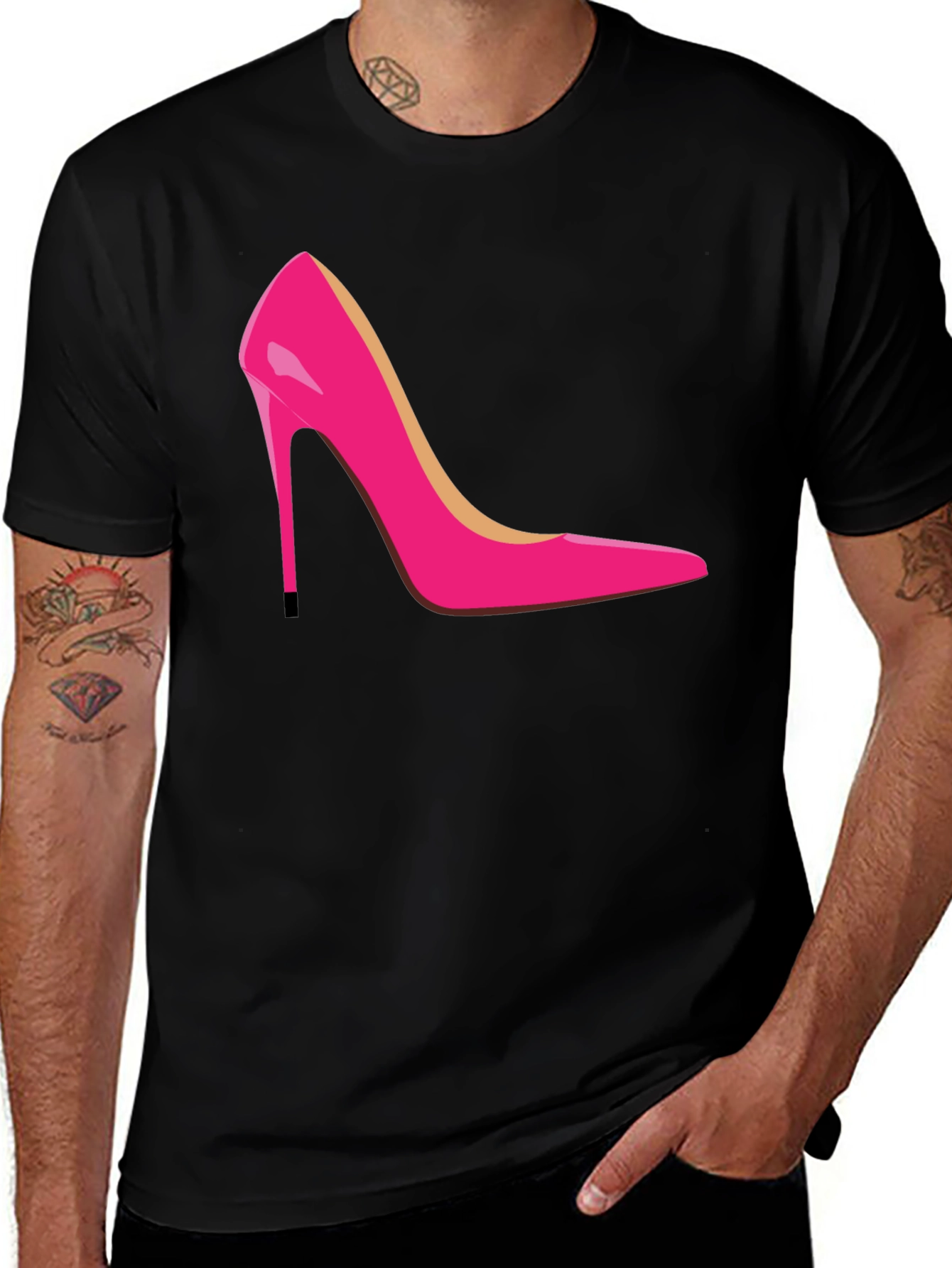 Variant 7 of Stylish High Heel Graphic Tee - Fashion Statement Shirt