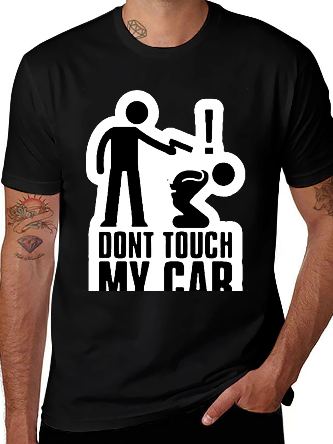Variant 8 of Don't Touch My Car Graphic Tee