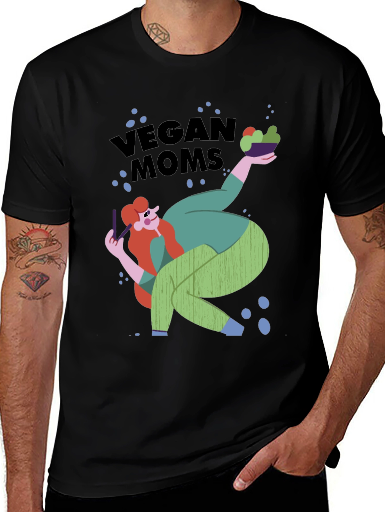 Variant 7 of Vegan Moms Graphic Tee - Casual Comfort