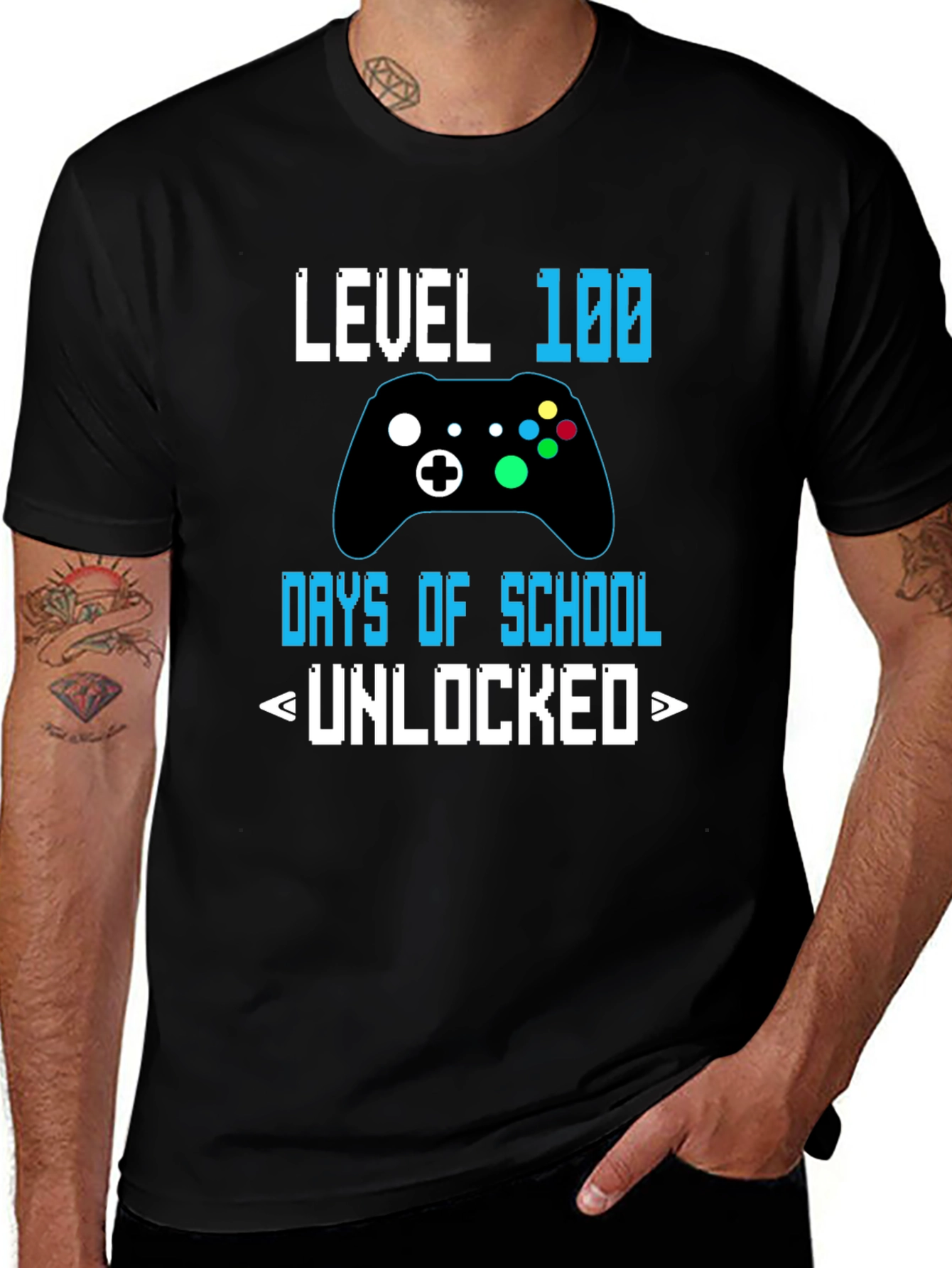 Level 100 Days of School Unlocked T-Shirt
