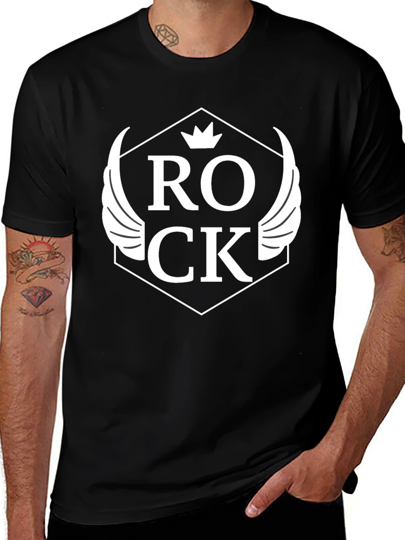 Rock Graphic T-Shirt - Stylish Men's Tee