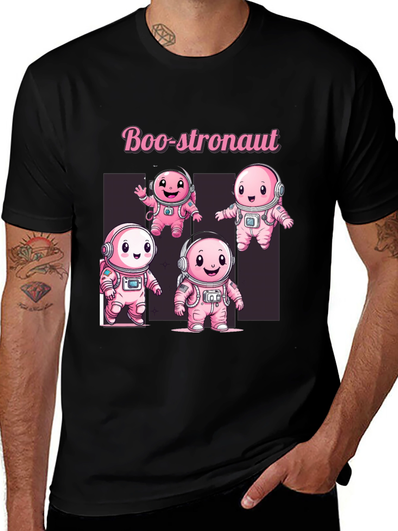 Variant 22 of Boo-stronaut T-Shirt - Cute Spooky Astronaut Design