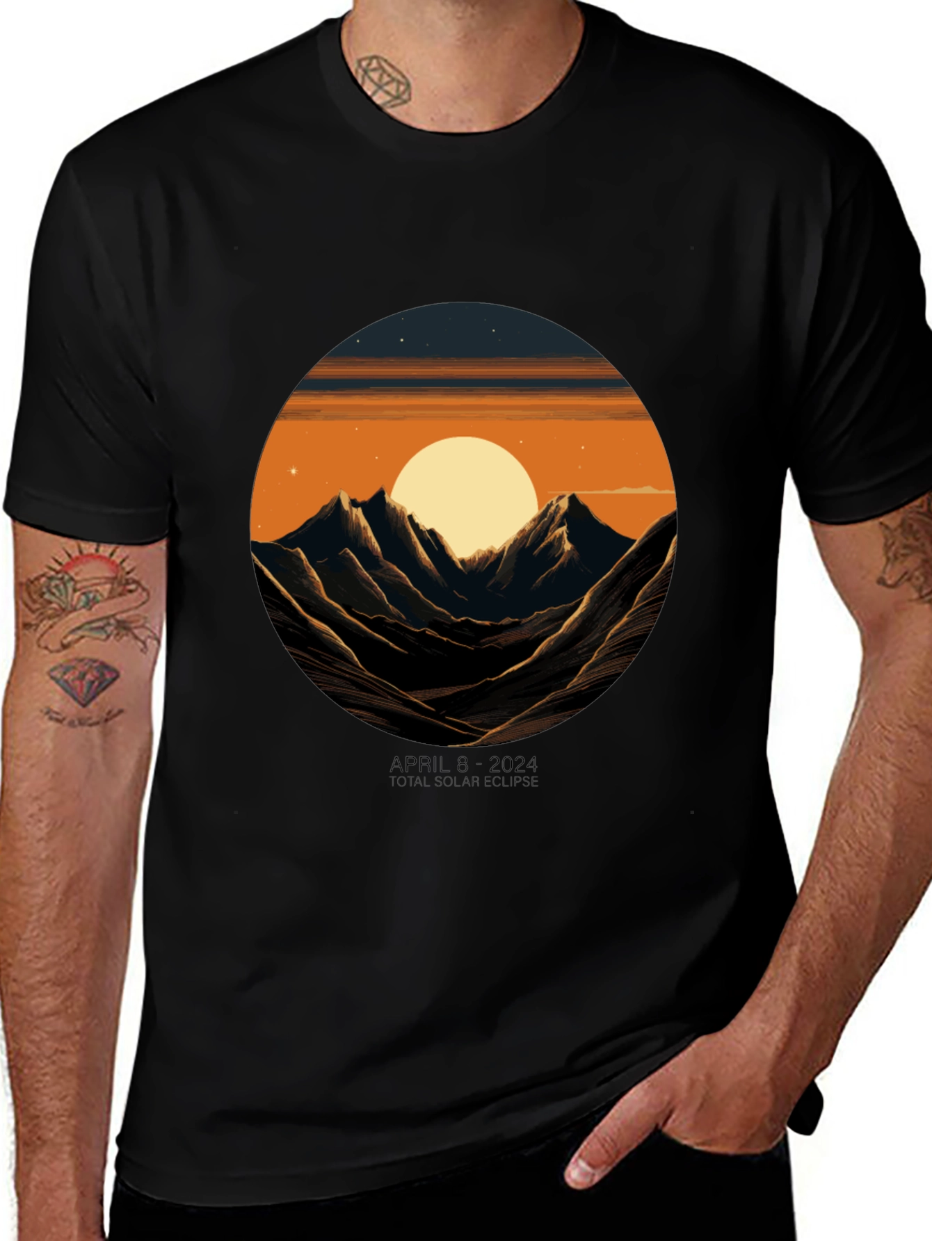 Variant 11 of April 8 2024 Solar Eclipse T-Shirt