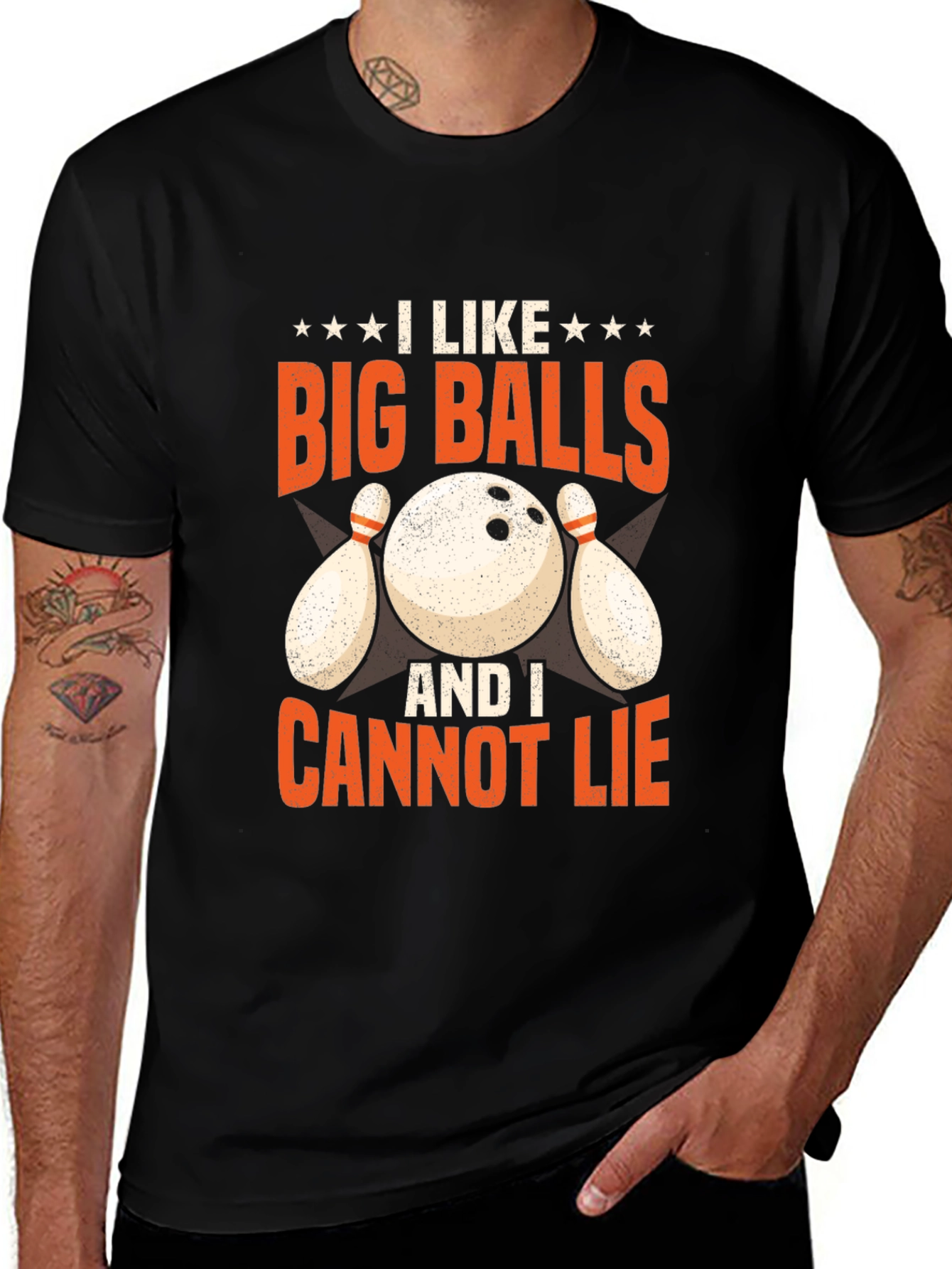Variant 25 of I Like Big Balls T-Shirt - Bowling Humor Tee
