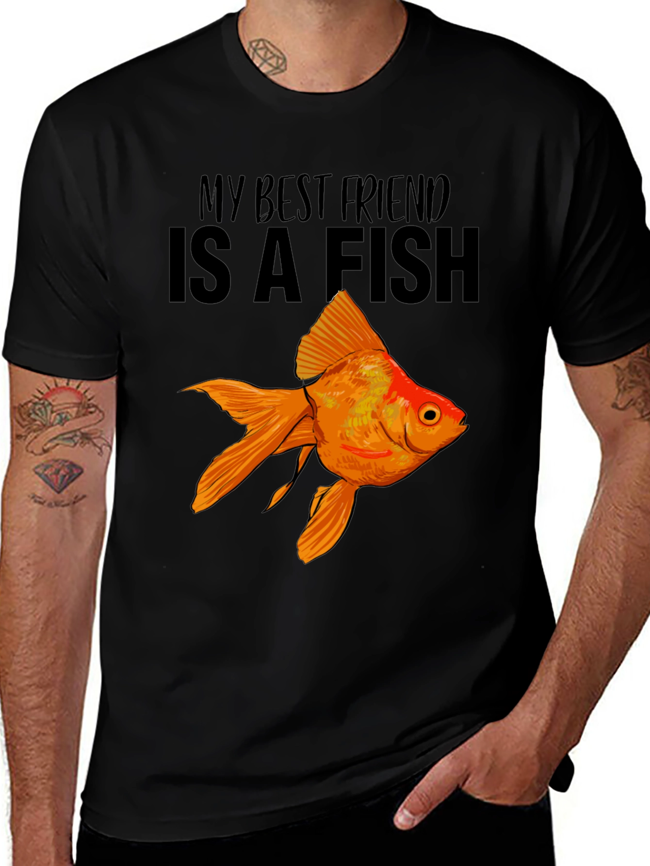 Variant 15 of My Best Friend is a Fish Graphic Tee