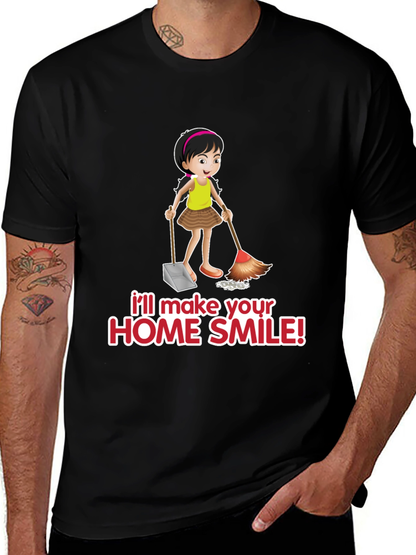 Variant 24 of Home Cleaning Humor Graphic Tee