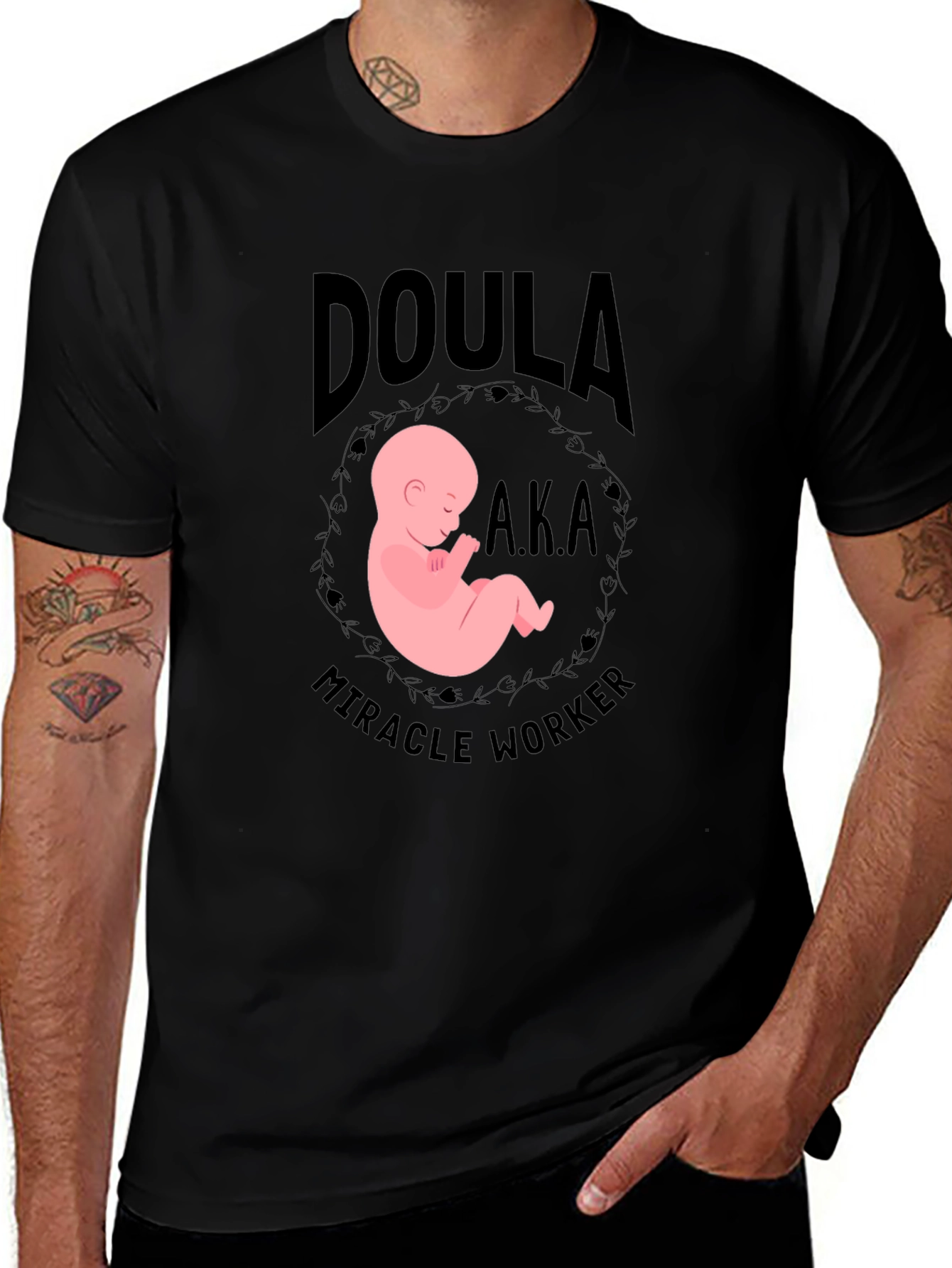 Variant 27 of Doula Miracle Worker Graphic T-Shirt