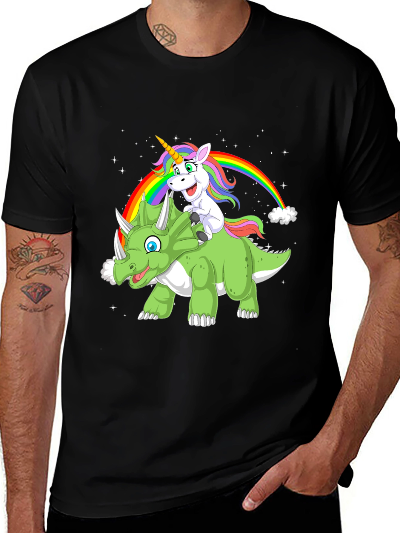 Variant 3 of Unicorn & Dinosaur Graphic T-Shirt