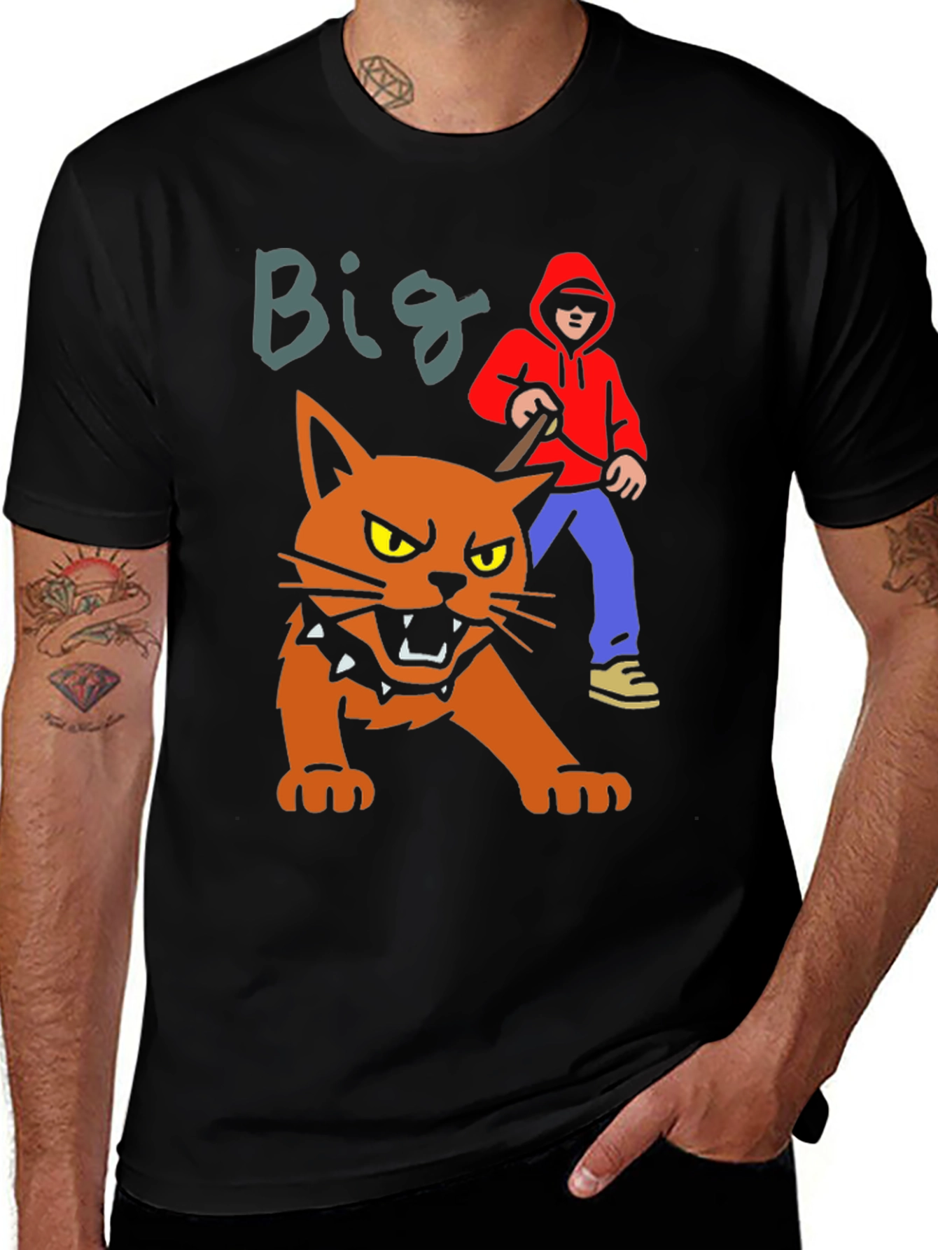 Variant 10 of Big Cat T-Shirt - Graphic Tee