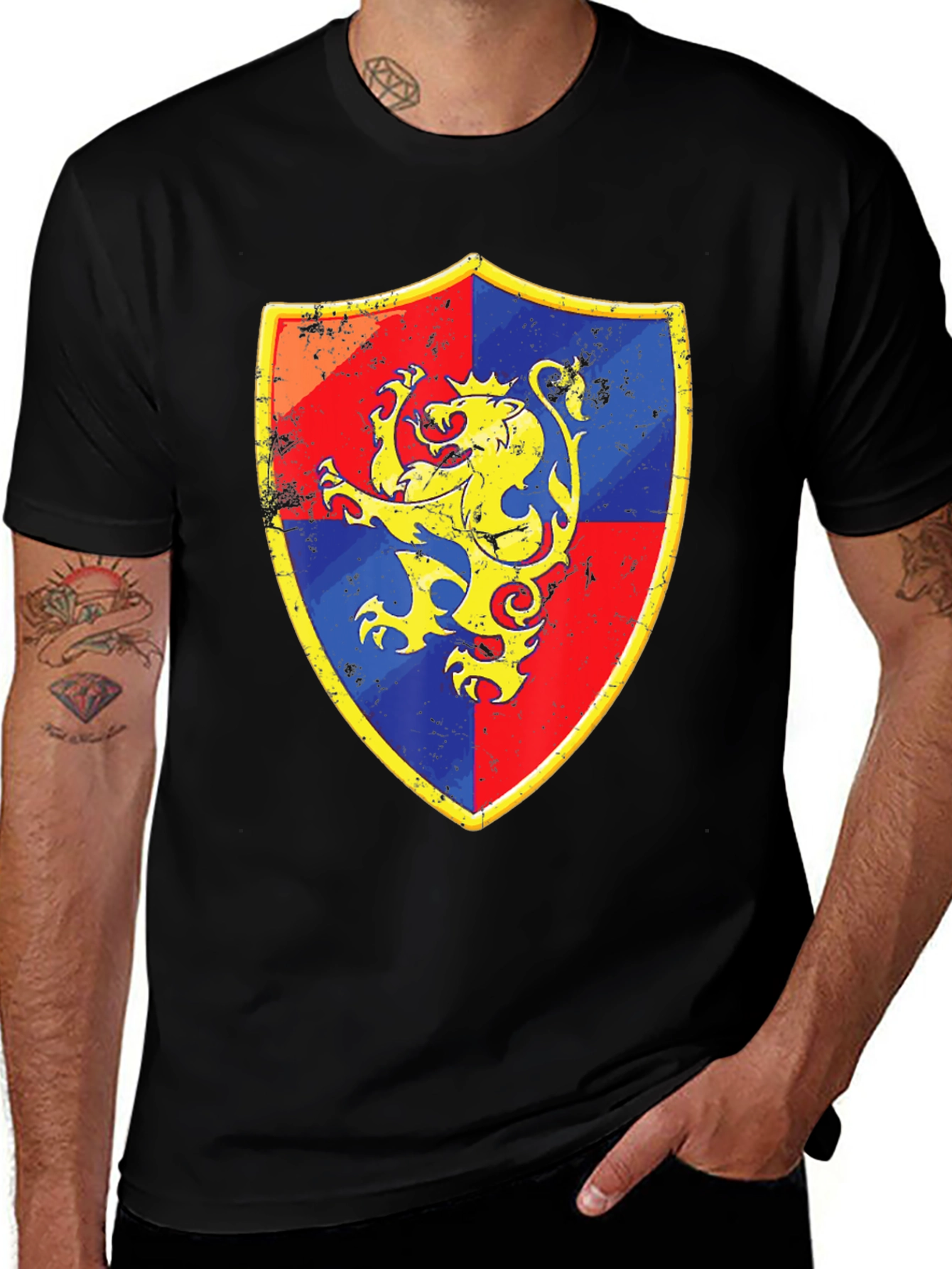 Variant 20 of Lion Shield Graphic Tee