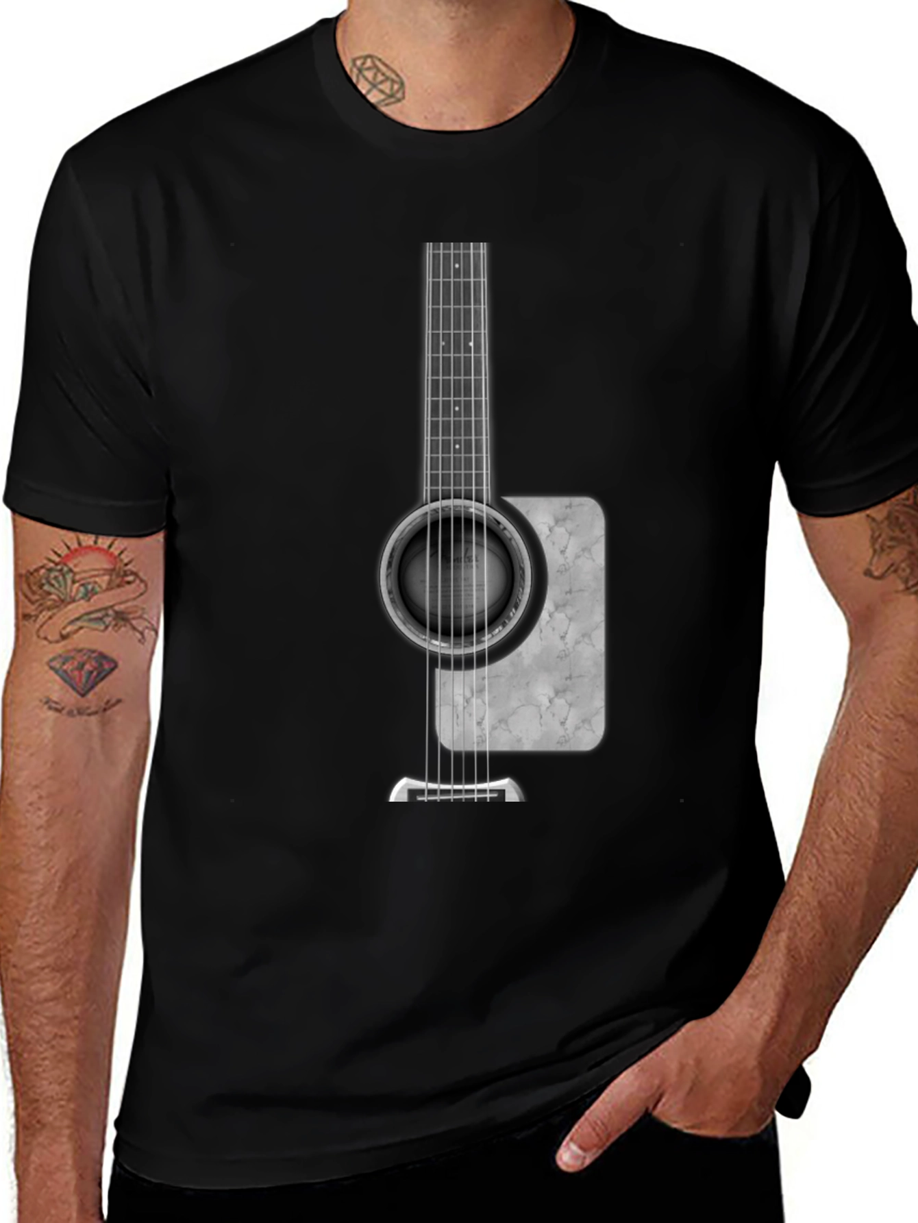 Variant 25 of Guitar Graphic T-Shirt - Stylish Music Lover Tee