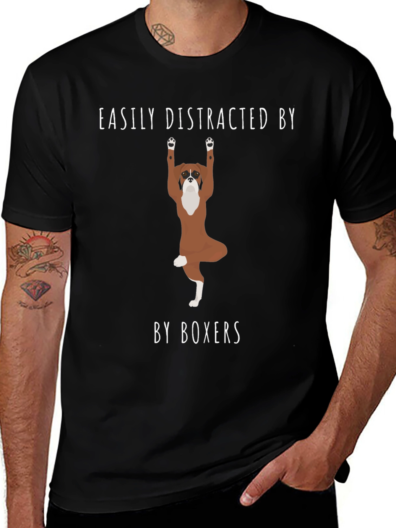 Variant 4 of Easily Distracted by Boxers T-Shirt
