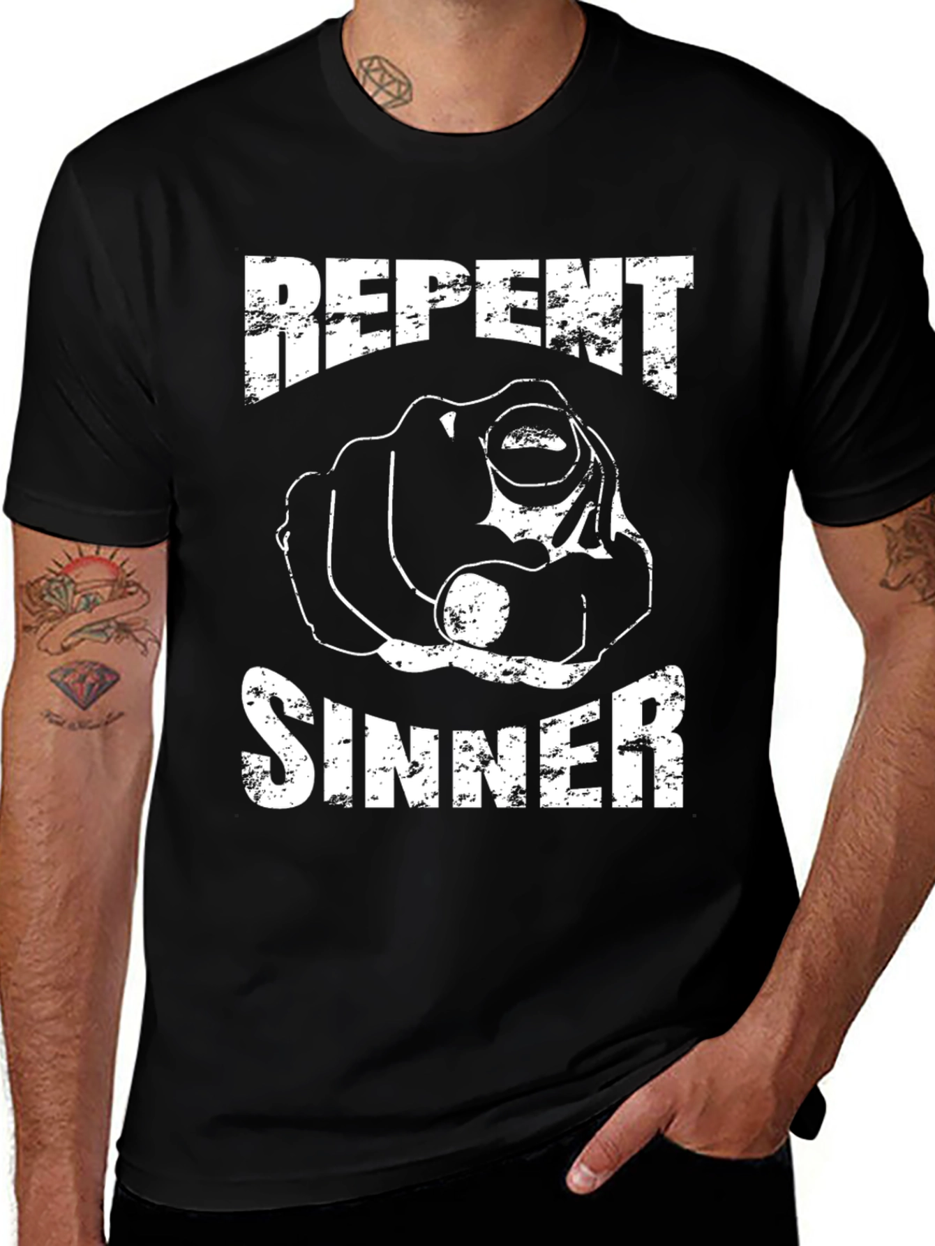 Variant 11 of Repent Sinner Graphic T-Shirt